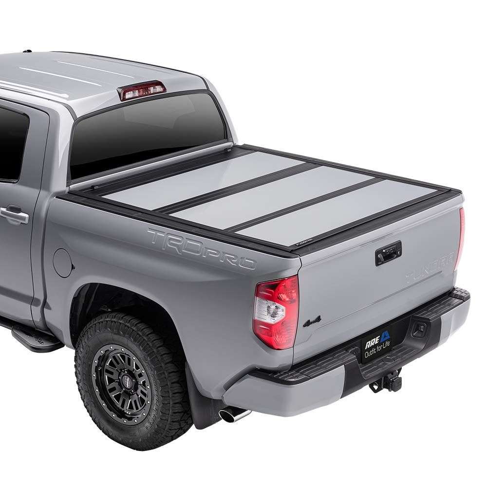 A.R.E. Fusion Painted Hard Fold Truck Bed Tonneau Cover | Ar32006L-Pau | Fits 2009 - 2018 Dodge Ram W/O Rambox 5' 7' Bed (67'), Paint Code: Pau/Lau Granite Crystal