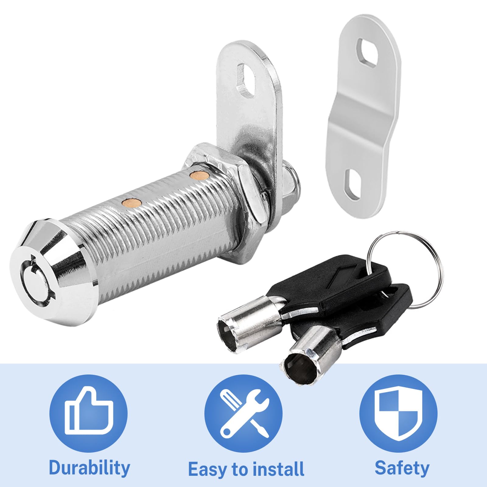Sissinda Cam Rv Storage Locks Keyed Alike, 1-1/2'' Fits 1-1/4'' Max Door Thickness, Compartment Locks For Camper Trailer Cabinet