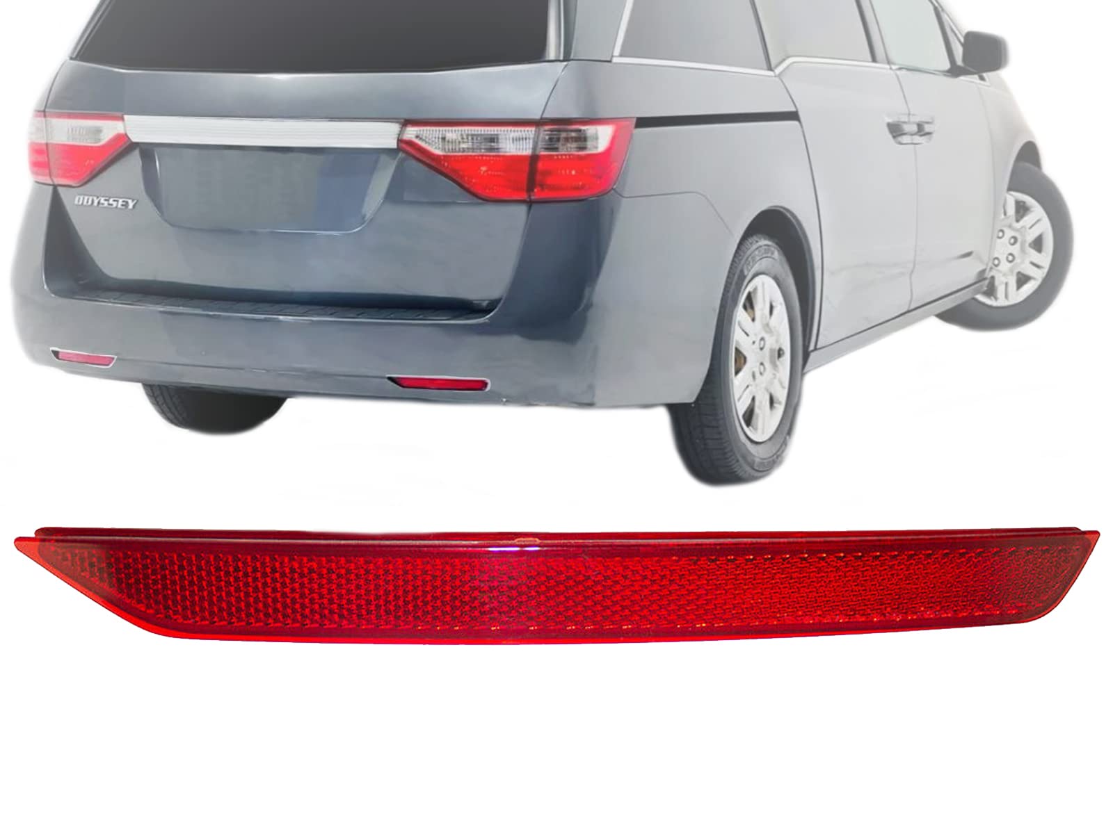 Auto Parts Avenue APA Replacement Rear Bumper Reflector for 2011-2017 Odyssey Passenger Right Side HO1185100C 33505TK8A01