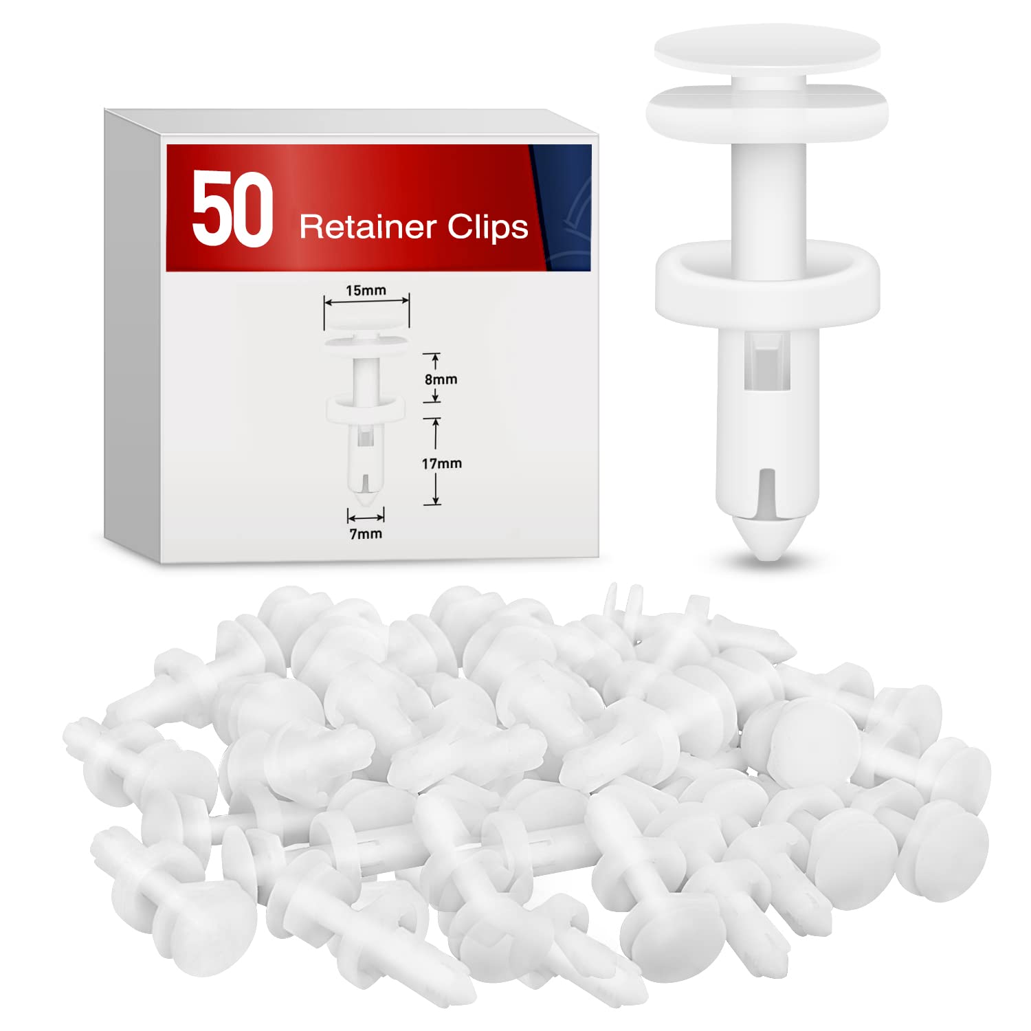 Nilight 40Pcs Nylon Front Bumper Push-Type Retainer Clips-91503-Sz3-003 10Mm Compatible With Honda And Acura Car Push Retainer K