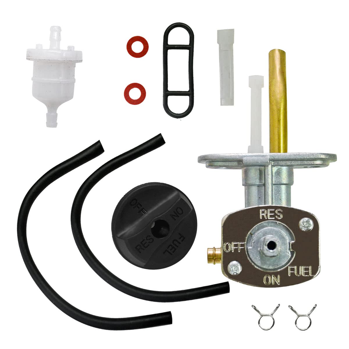 Jdllong 0470-445 Fuel Valve For Arctic Cat 250 300 400 500 2X4 4X4 Shut Off Petcock Tank Switch Replace 0470-344 0470-363 0470-3
