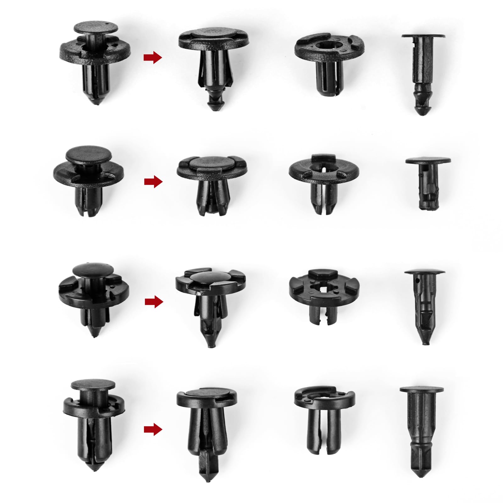UNIGT Push Type Retainer Fender Liner Clips Compatible with Nissan/Infiniti Front Bumper Plastic Fasteners Replace 01553-05323,