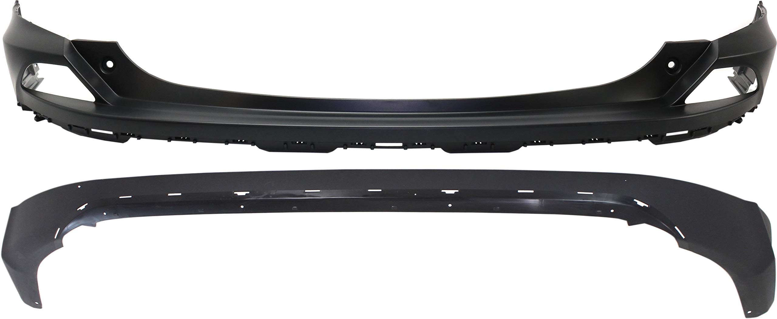 Garage-Pro Aftermarket Rear Bumper Cover Compatible with 2016-2018 Toyota RAV4 Upper and Lower, Set of 2