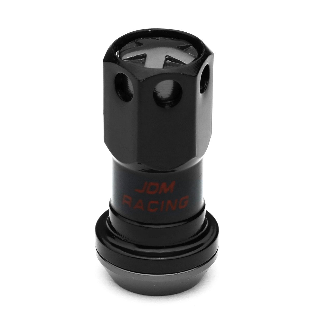 Dna Motoring Ln-Ztl-9016-125-Bk 16Pcs M12 X 1.25 Closed End Wheel Lug Nuts + 4Pcs Lock Nuts + Key + Extension Adapter, 22Mm Od/4