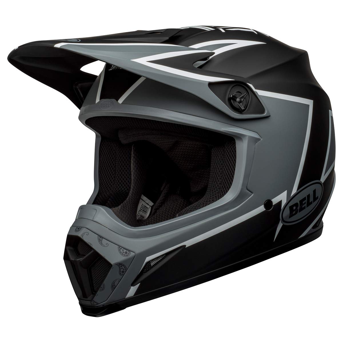 Bell Mx-9 Mips Dirt Helmet (Twitch Matte Black/Gray/White - 2X-Large)