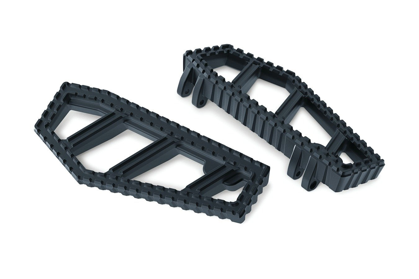 Kuryakyn 3595 Motorcycle Foot Control: Riot Floorboards with Serrated Toothed Non-Slip Traction for 1983-2019 Harley-Davidson Mo