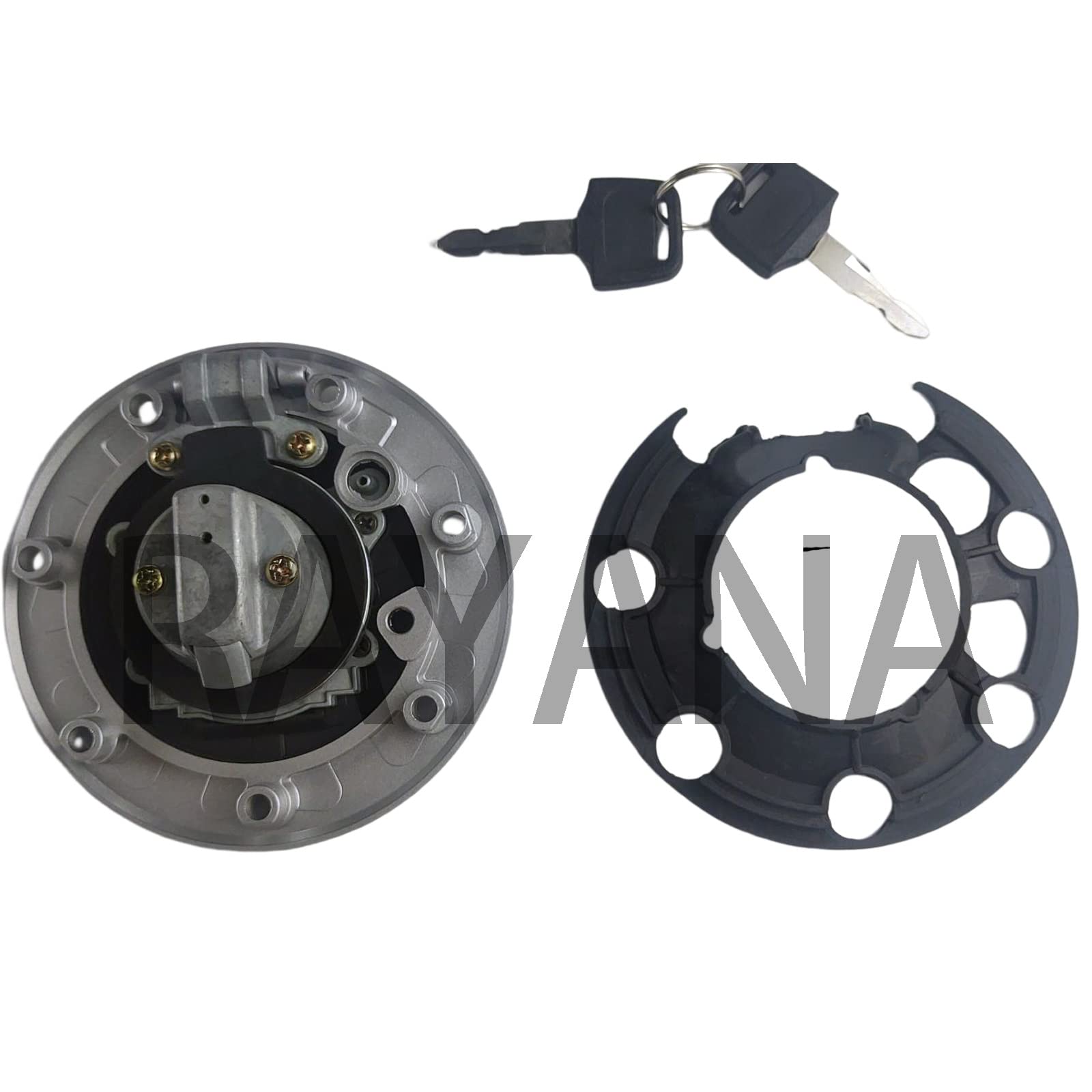 Rayana Gas Fuel Tank Cap Cover Lock Key Compatible For Kawasaki Ninja Zx6R Zx7R Zx9R Zx11 Ninja 250R 500R Ex250 Ex400 Ex500