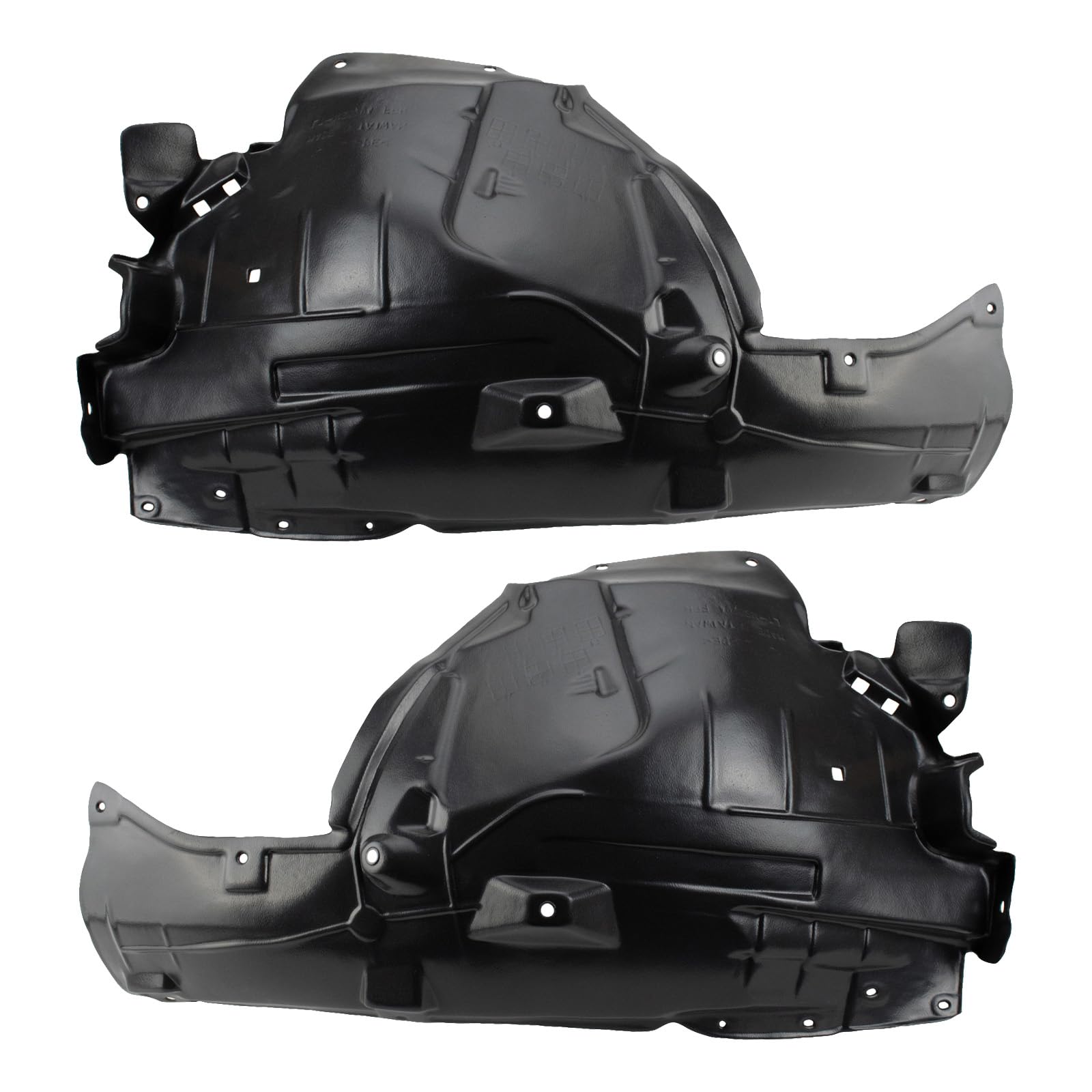 Trq Inner Fender Liner Set Compatible With 2014-2022 Infiniti Q50 In1248131 In1249131