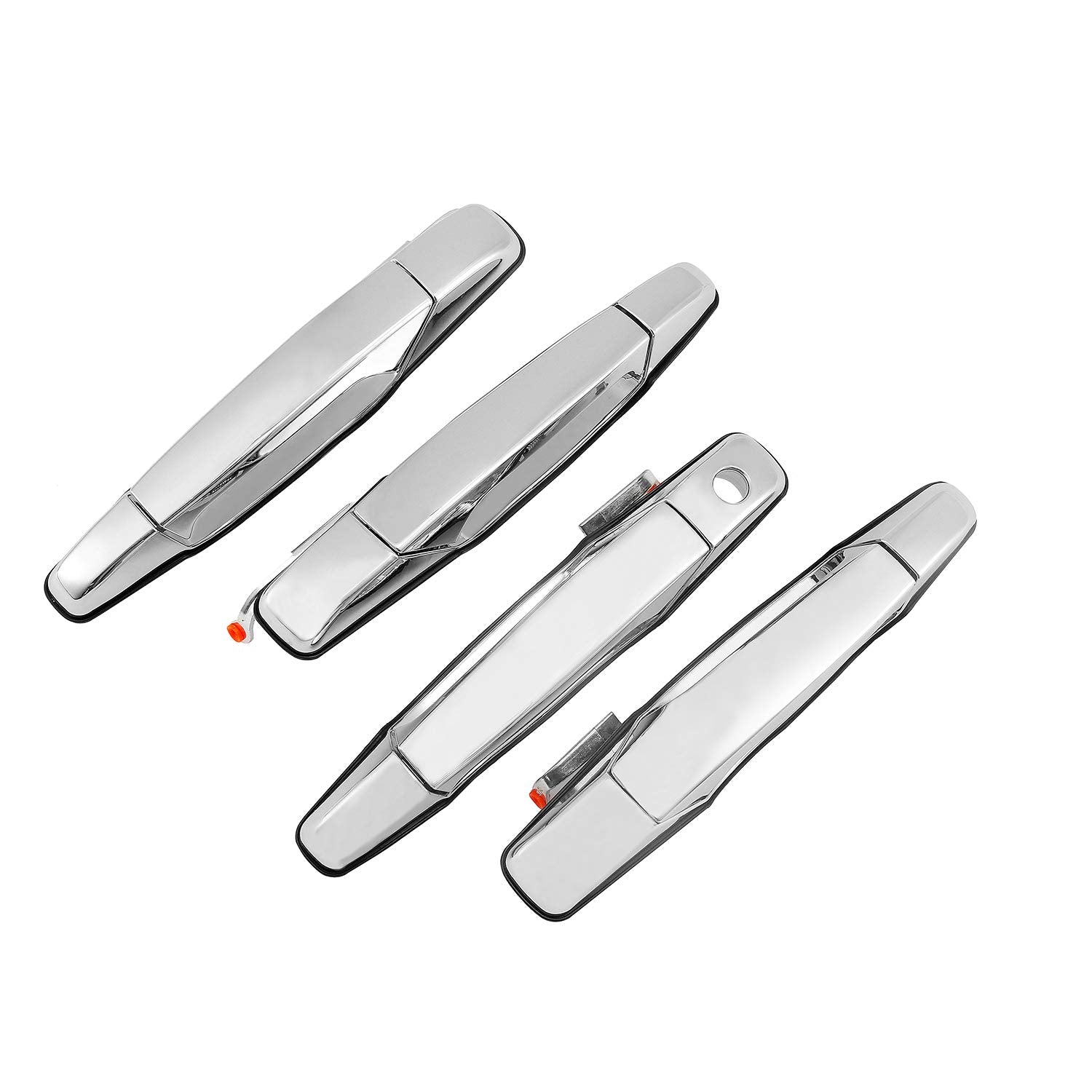 4Pcs Exterior Chrome Door Handle Front Rear Driver & Passenger Side | For 2007-2014 Chevy Silverado Suburban Tahoe Avalanche, Gm