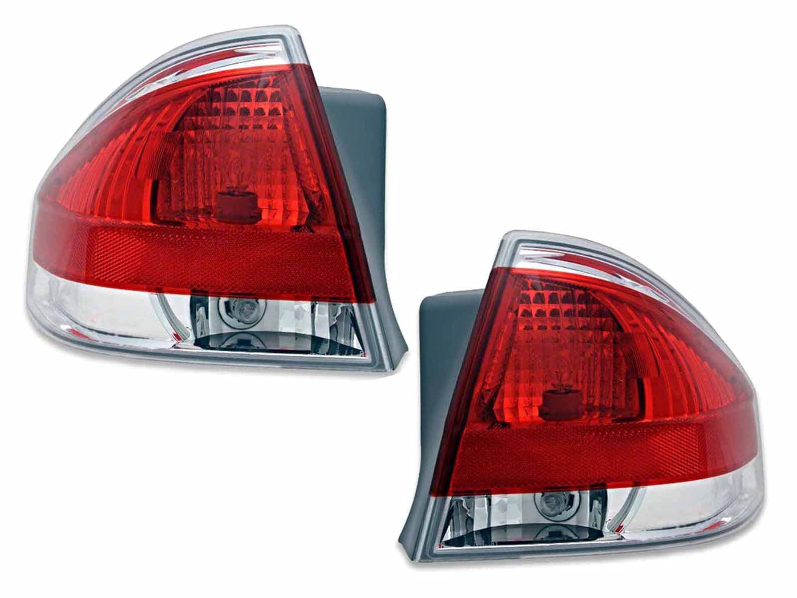 Auto Parts Avenue APA Replacement Tail Light Lamp for 2008 08 FOCUS with Bulb Driver Passenger PAIR Set 8S4Z13404D 8S4Z13405D FO
