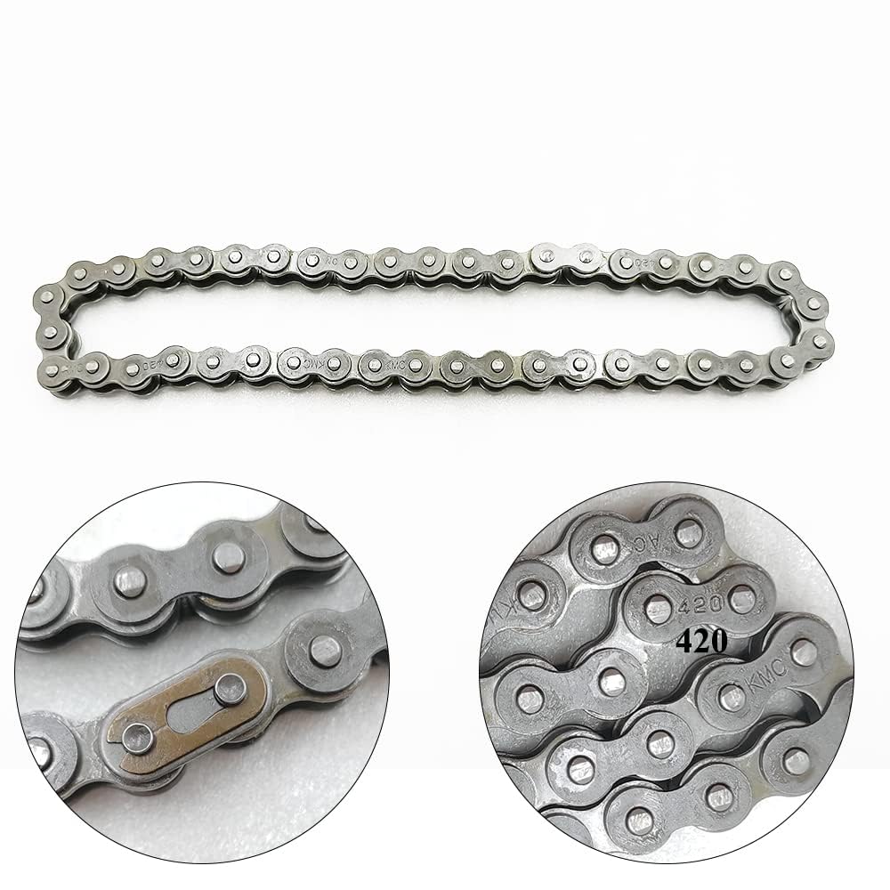 Chikia Heavy Duty Front Chain Jackshaft for Coleman CT200U Mini Bikes - 420 Chain, 42 Links, Compatible with MB200, MB165, Baja Warrior