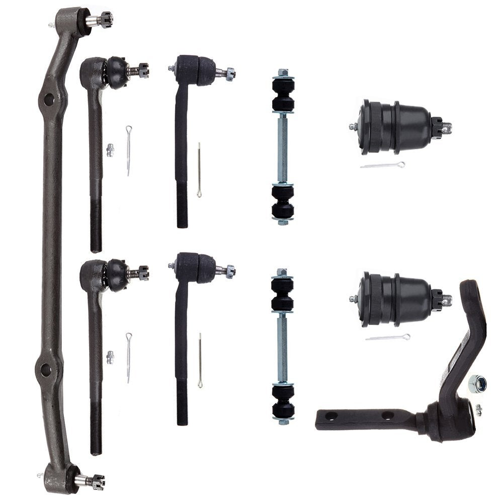 Scitoo 10Pcs Front Suspension Kit Idler Arm Tie Rod End Sway Bar Link Lower Ball Joint Center Link Fit 1978-1987 For Buick Regal For Chevy El Camino 78-83 For Malibu 78-88 Monte Carlo