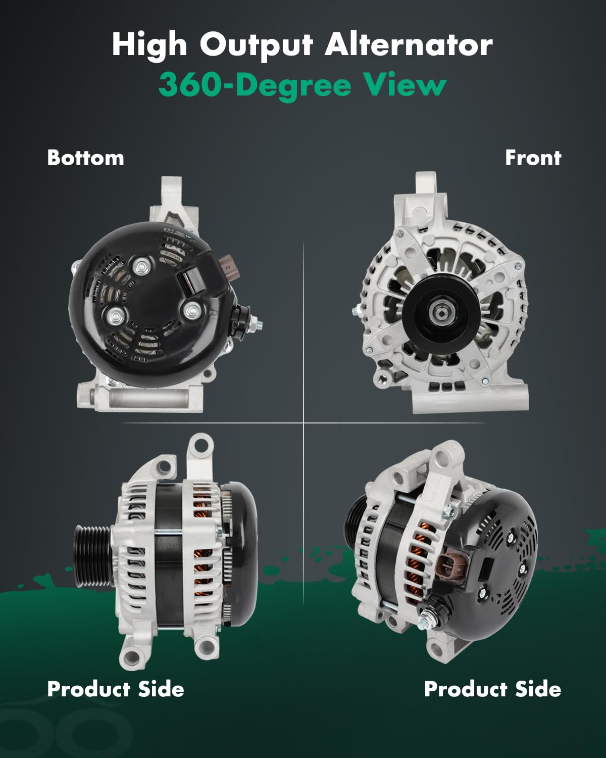 SCITOO Alternator Fit for Toyota for Land Cruiser 5.7L 2008-2011 2013-2015,for Toyota for Sequoia 4.6L 2010-2012,for Toyota for