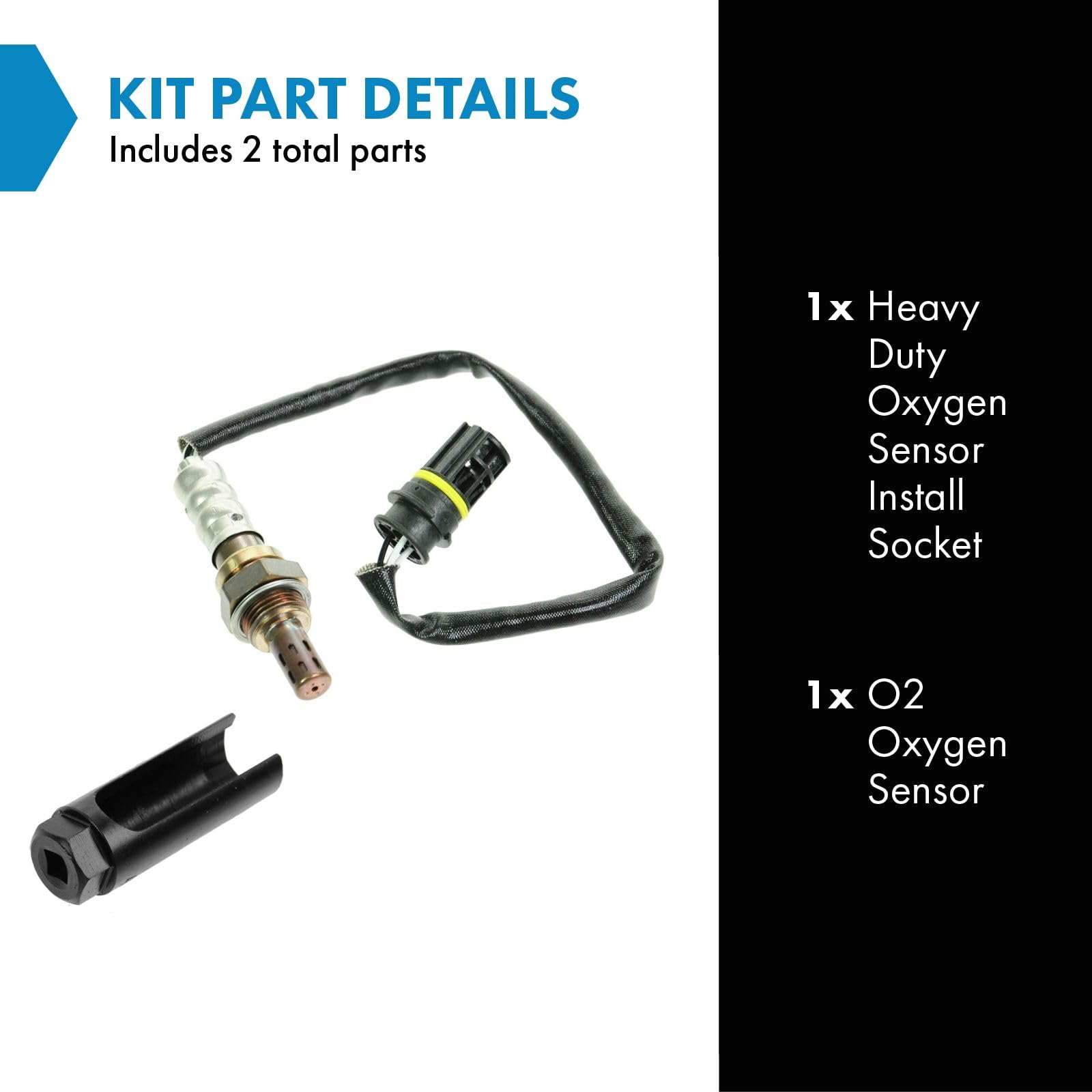 Trq O2 Oxygen Sensor 4 Wire Upstream & Socket Tool Compatible With Bmw 3 5 7 M X Z Series