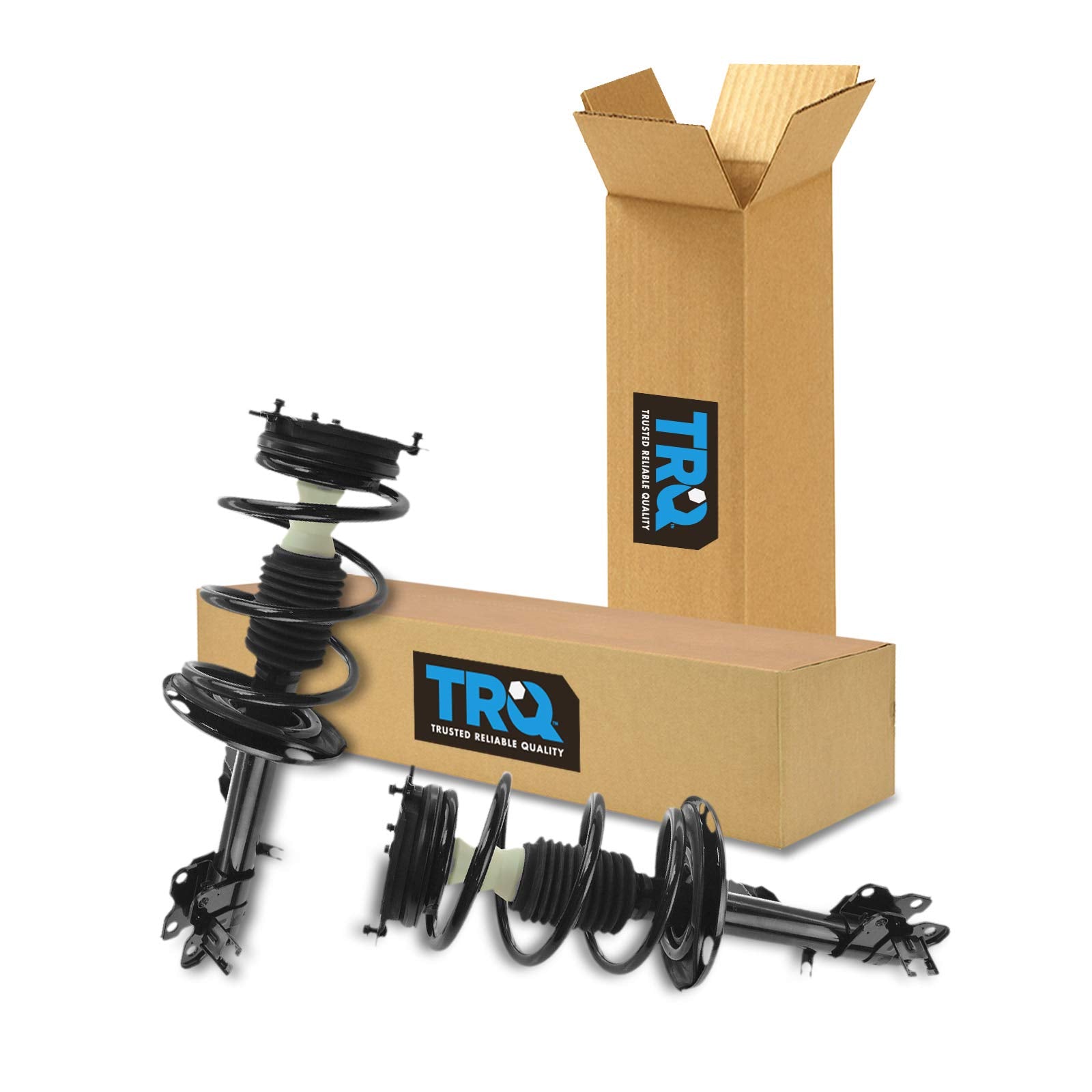 Trq Front Strut & Coil Spring Assembly Set Driver & Passenger Sides Compatible With 09-14 Nissan Murano