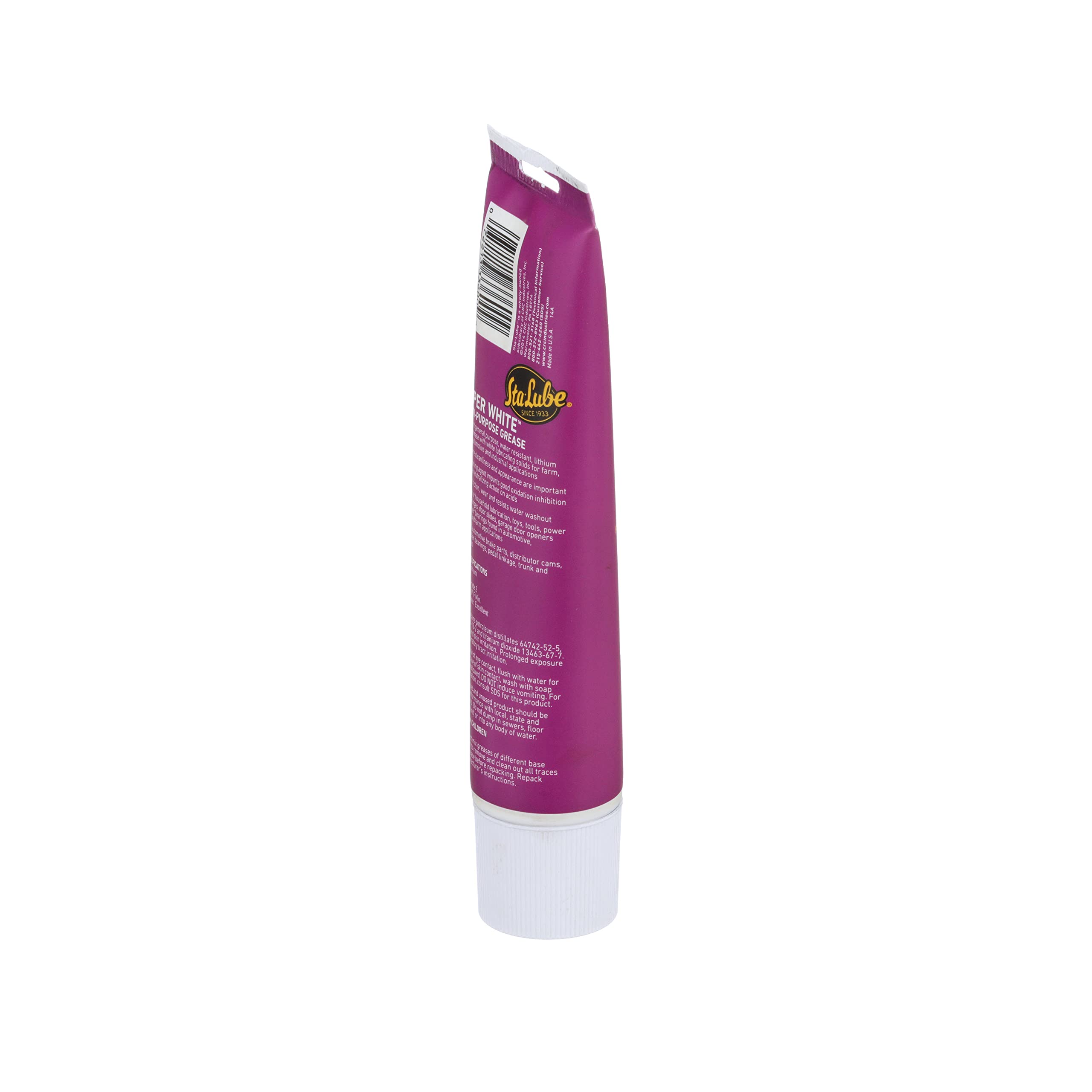 CRC SL3660 Super White Lithium Grease - Multi-Purpose, 10 Oz Tube