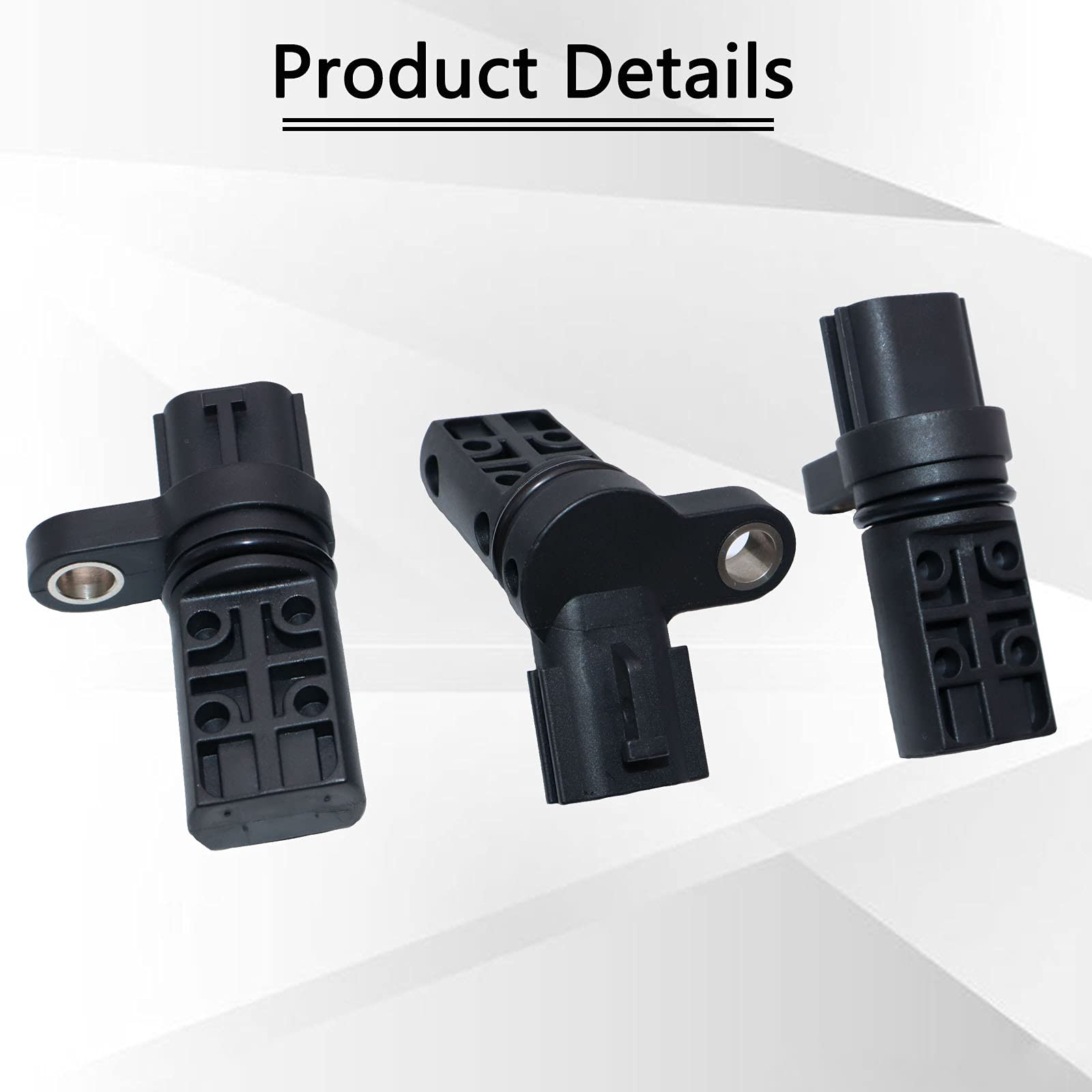 KEJSTED 3PCS Camshaft Crankshaft Position CPS Sensor Kit 23731-AL60A 23731-AL61A 23731-6J90B Compatible with Nissan Altima 350Z