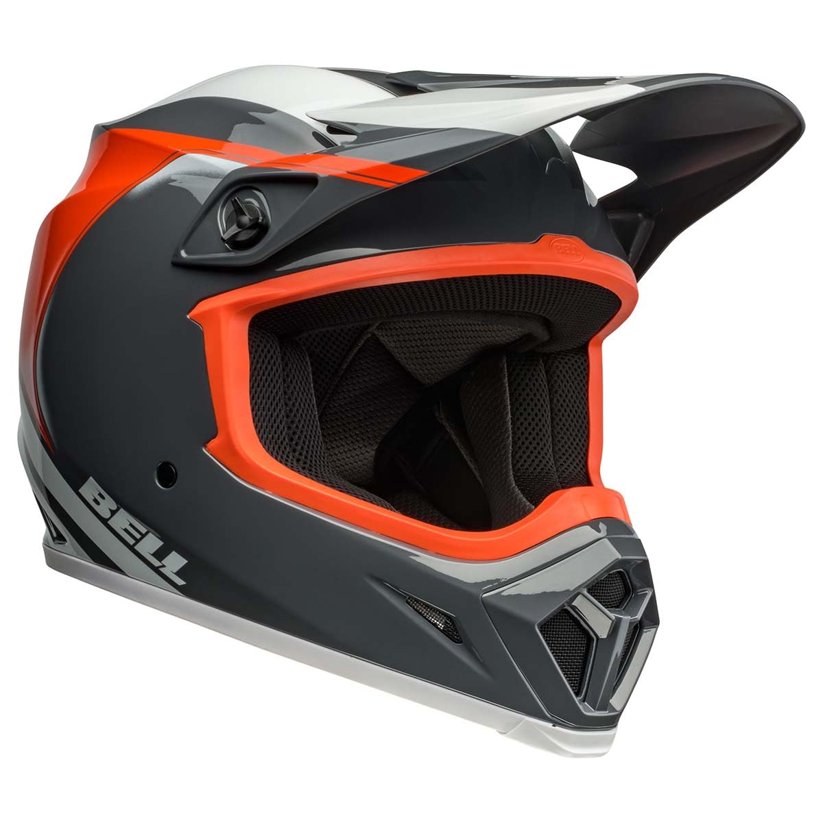 Bell Mx-9 Mips Dirt Helmet (Dart Gloss Charcoal/Orange - Large)