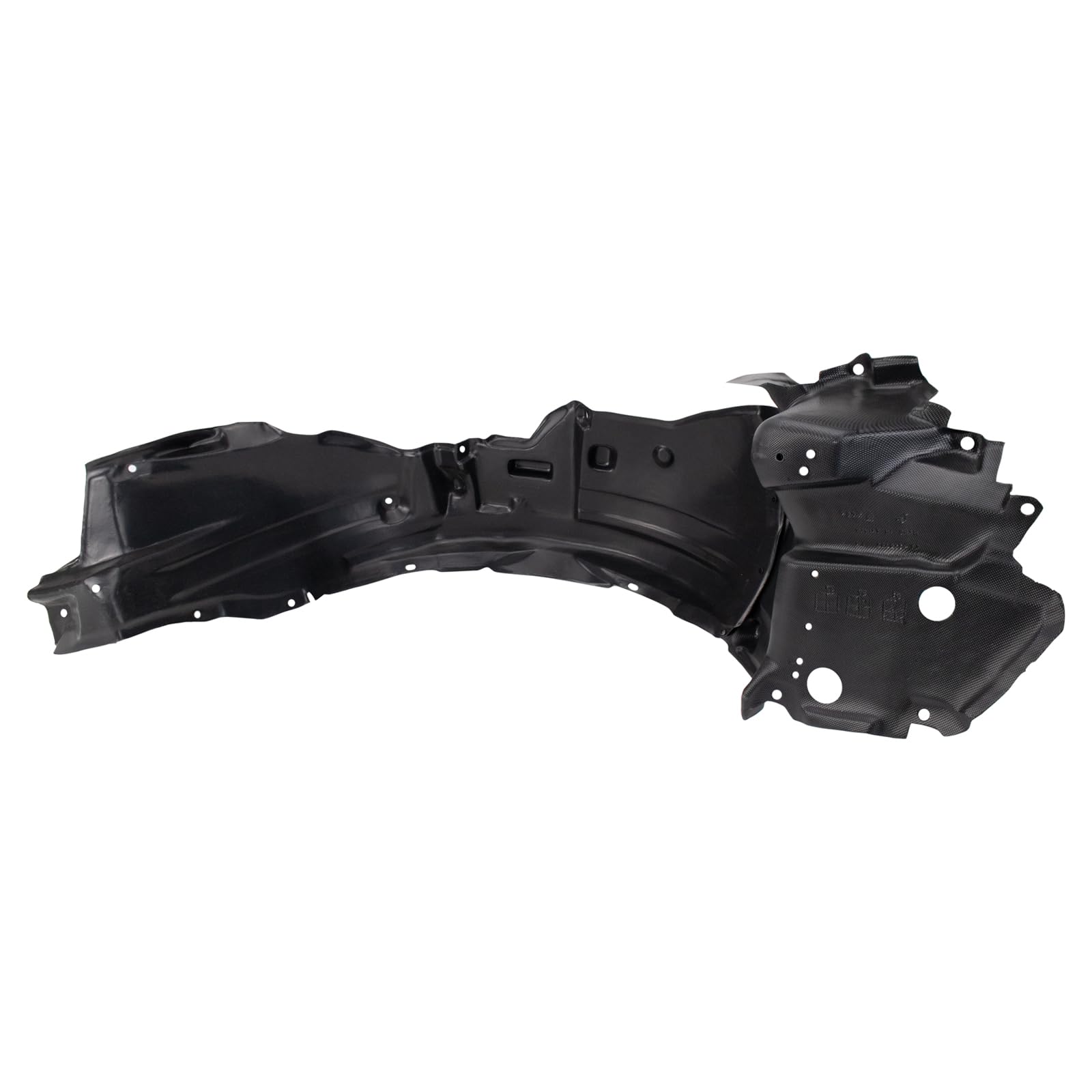 TRQ Front Inner Fender Liner Set for Lexus GS300/GS400/GS430, Black, Plastic, Model BDA07061, 1998-2005