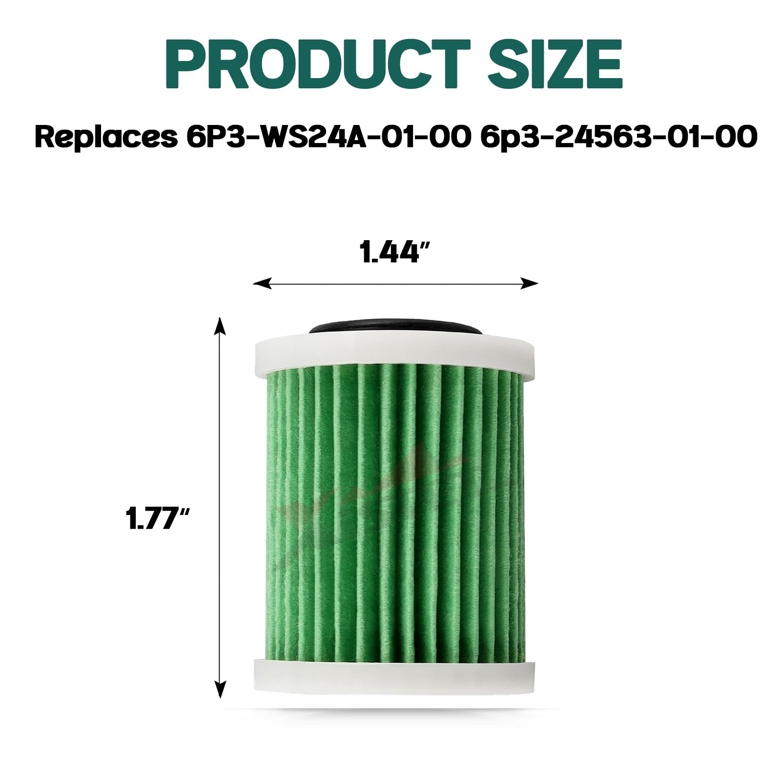 Xislet Primary Fuel Filter Element Compatible with Yamaha Outboard F150-250 4 Stroke Replaces 6P3-WS24A-01-00 6p3-24563-01-00 (2