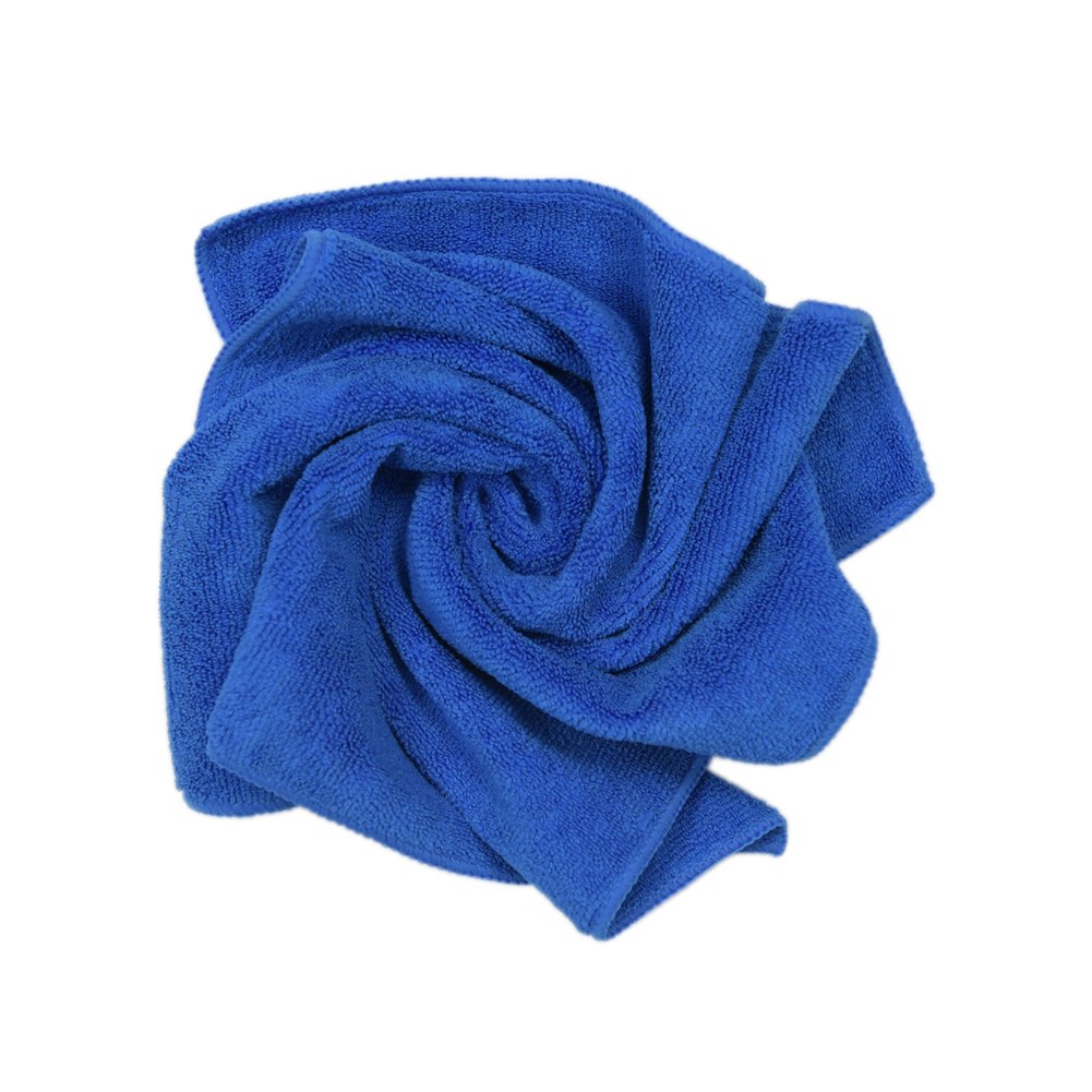 Carcarez Premium Microfiber Detailing Towels, 340 Gsm Lint Free Car Buffing Waxing Polishing Drying Towel, Pack Of 6 (Blue)