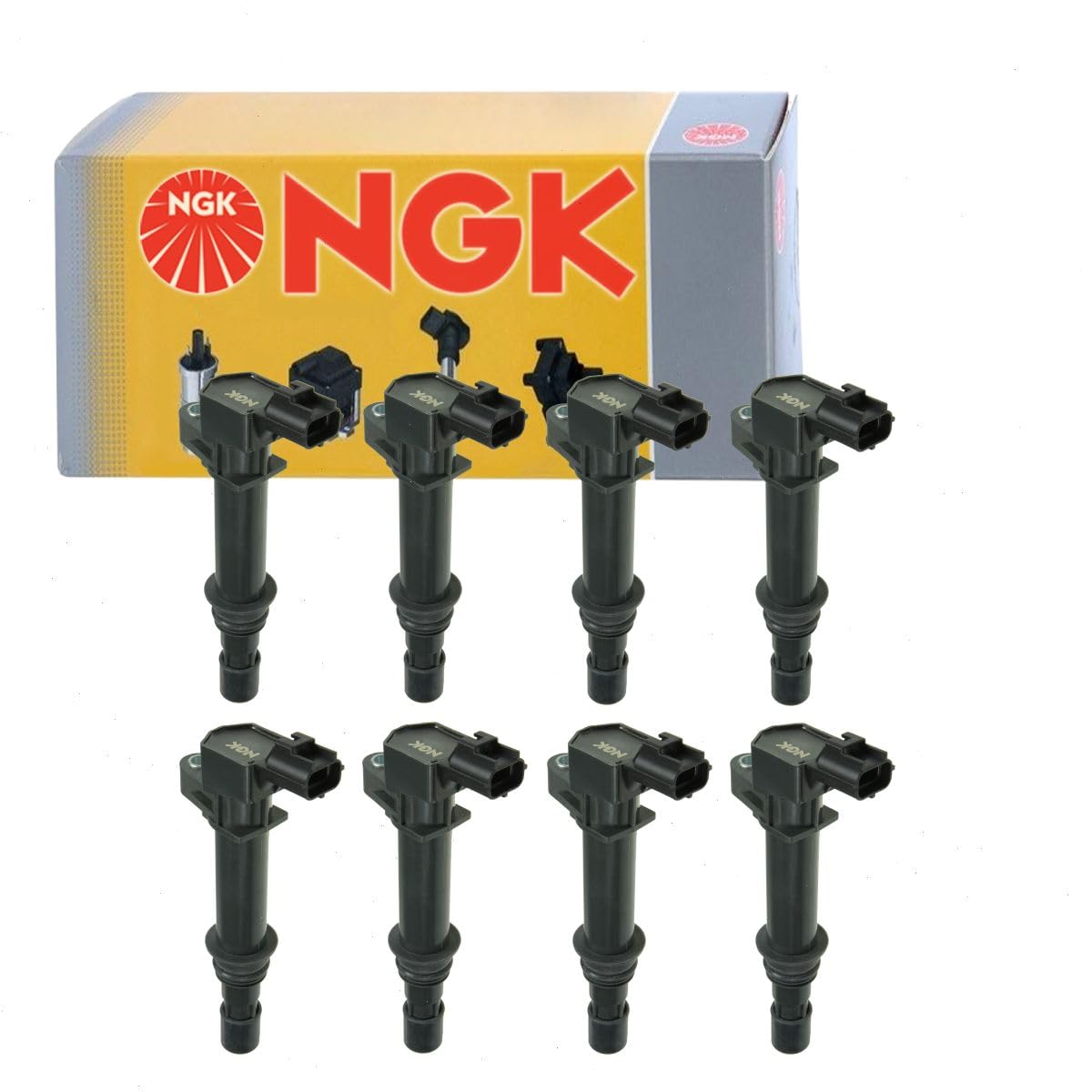 8 pc NGK Ignition Coils compatible with Dodge Ram 1500 4.7L V8 2002-2007
