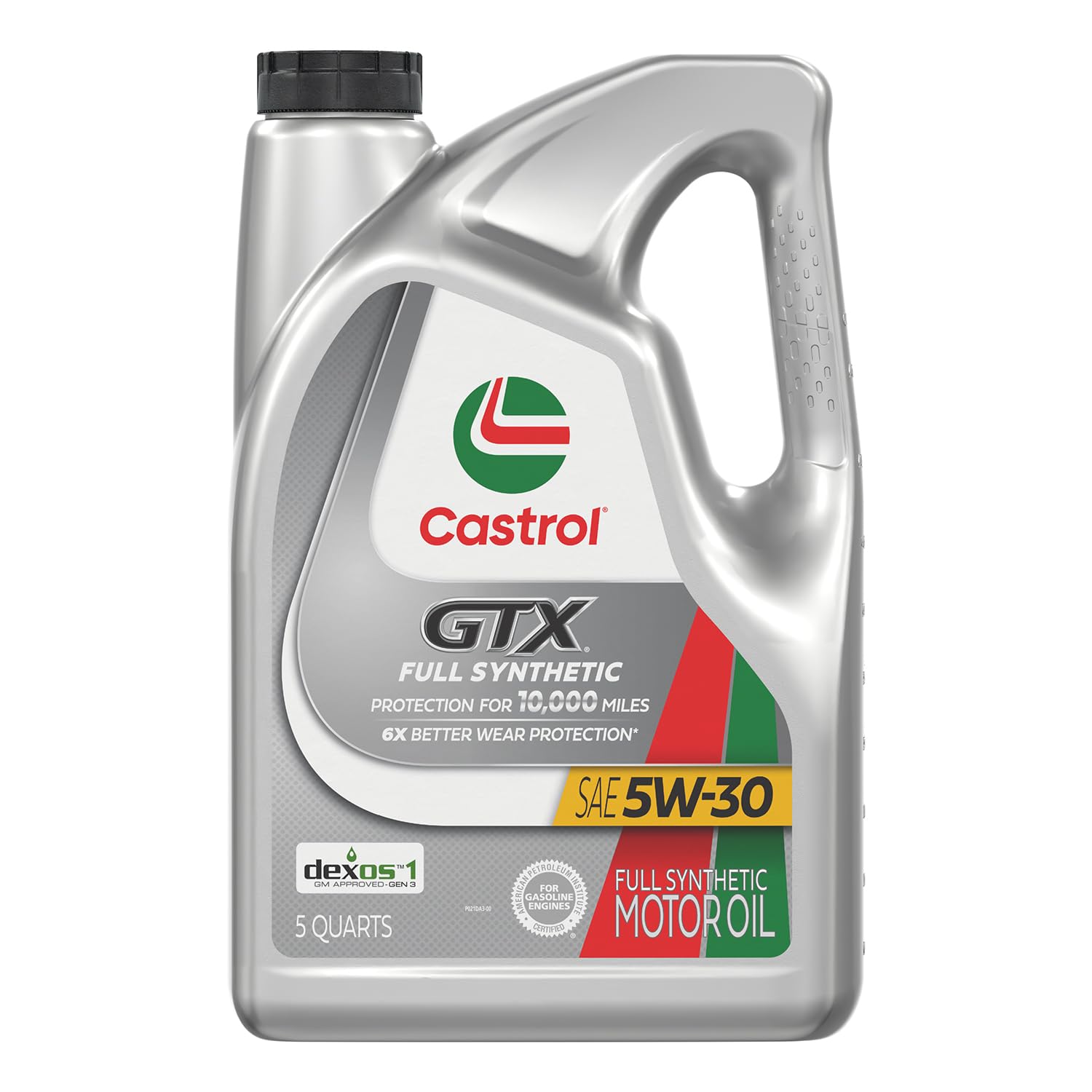 Castrol GTX Full Synthetic 5W30 Motor Oil, 5 Quarts