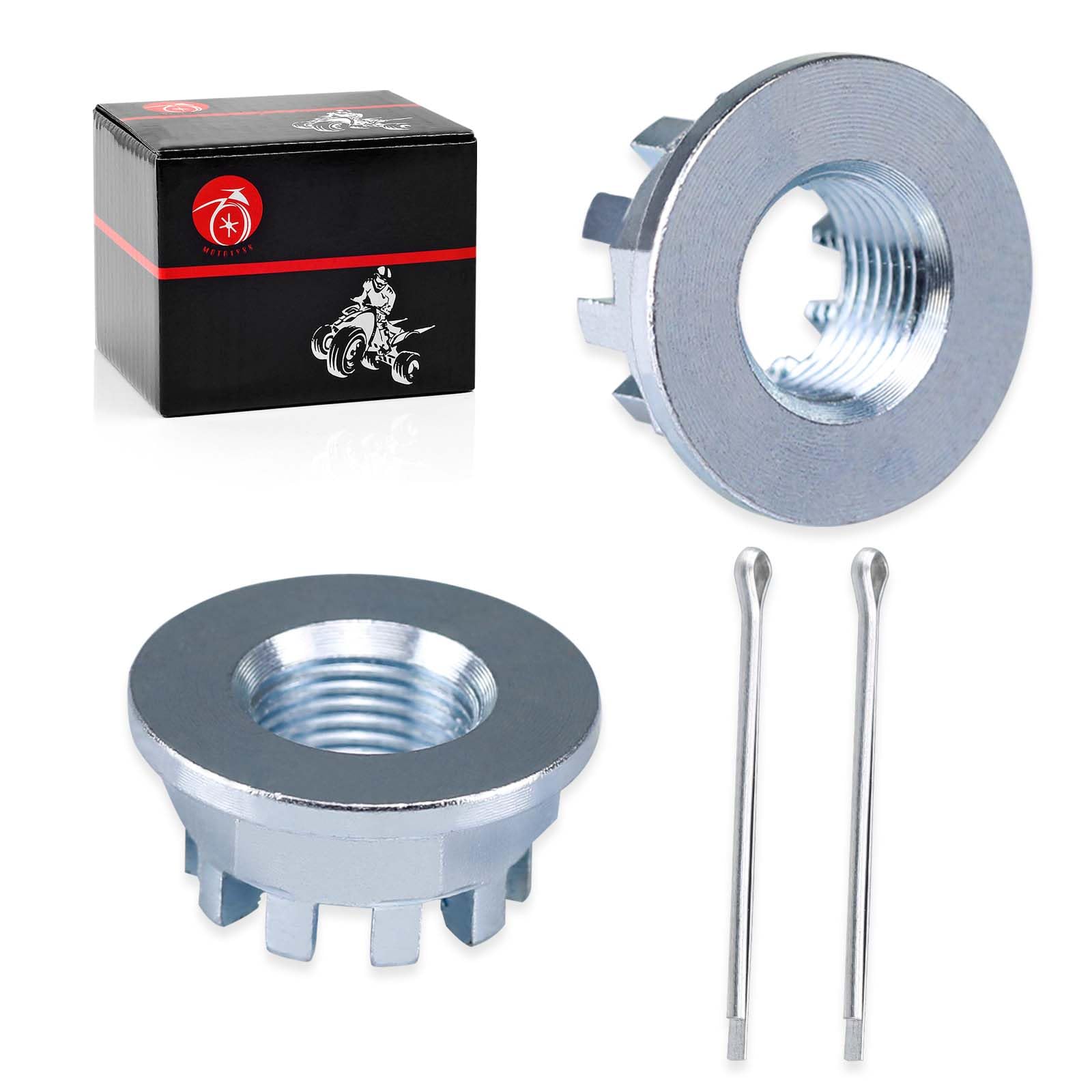 2Pcs Rear Axle Castle Nuts 18mm for Honda TRX200 SX D TRX250X TRX250EX Fourtrax 300 TRX300 TRX300FW TRX300EX TRX400EX TRX450R TR