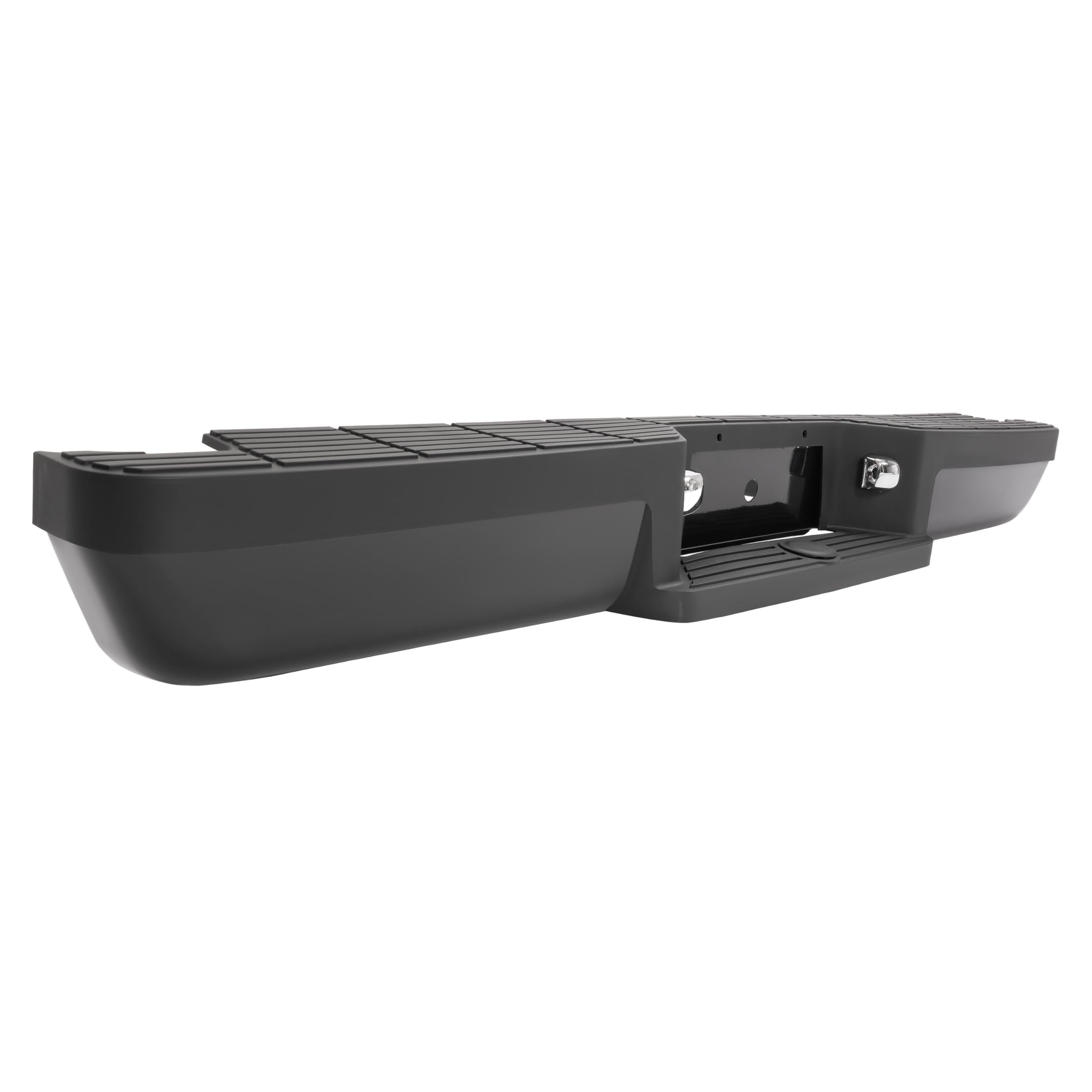 HECASA Rear Step Bumper for 1993-2011 Ford Ranger, Alloy Steel, Black, Model MO-3582, with LED Lights & Brackets
