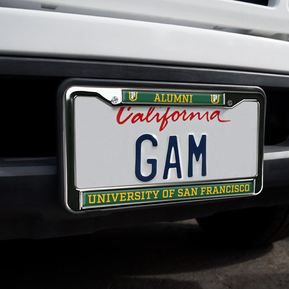 GRAPHICS & MORE Metal License Plate Frame - University of San Francisco Alumni, Standard Size, San Francisco Dons Color