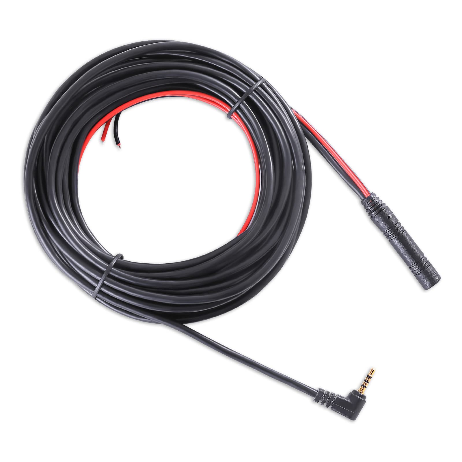 Dash Cam Rear Camera Cable,23 Ft 4 Pin To 2.5Mm Male Plug Wire For Mirror Camera Rear View Camera,Car Recorder Reverse Camera Ba