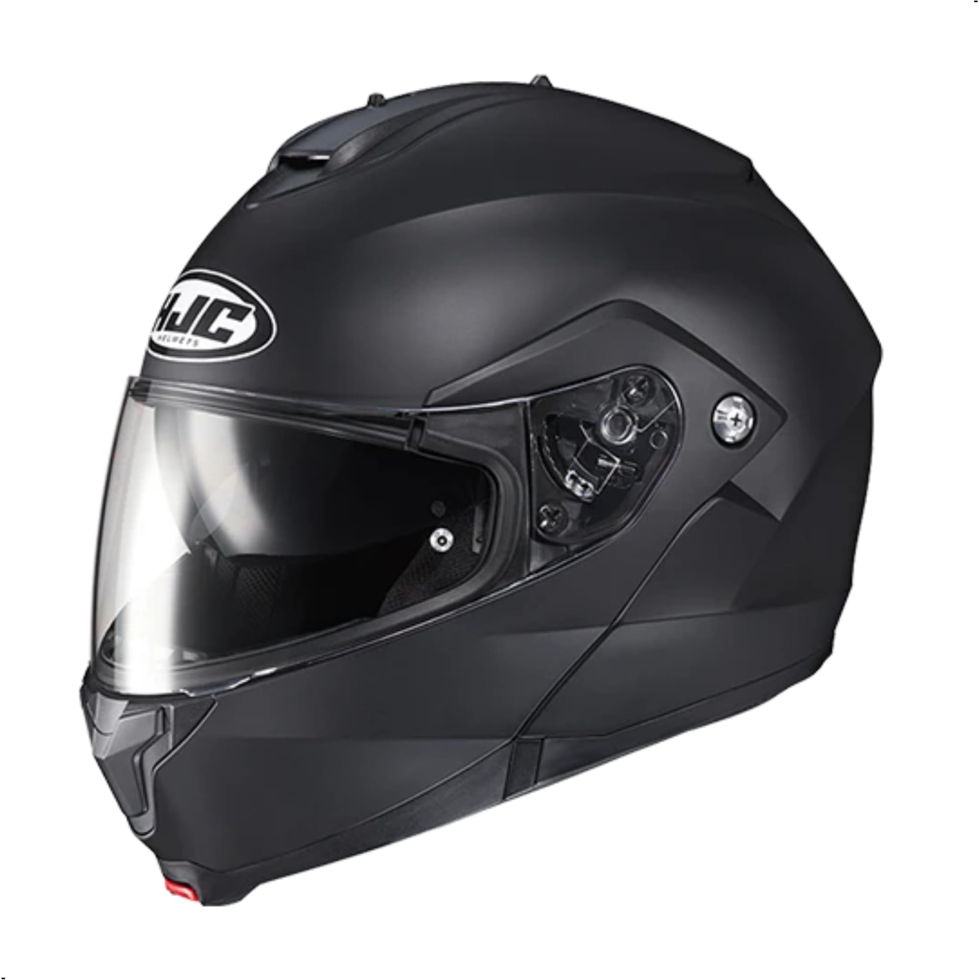 Hjc C91 Solid Modular Motorcycle Helmet With Hj-17 Pinlock Shield, Dot Approved(Semi Flat Black, Large)