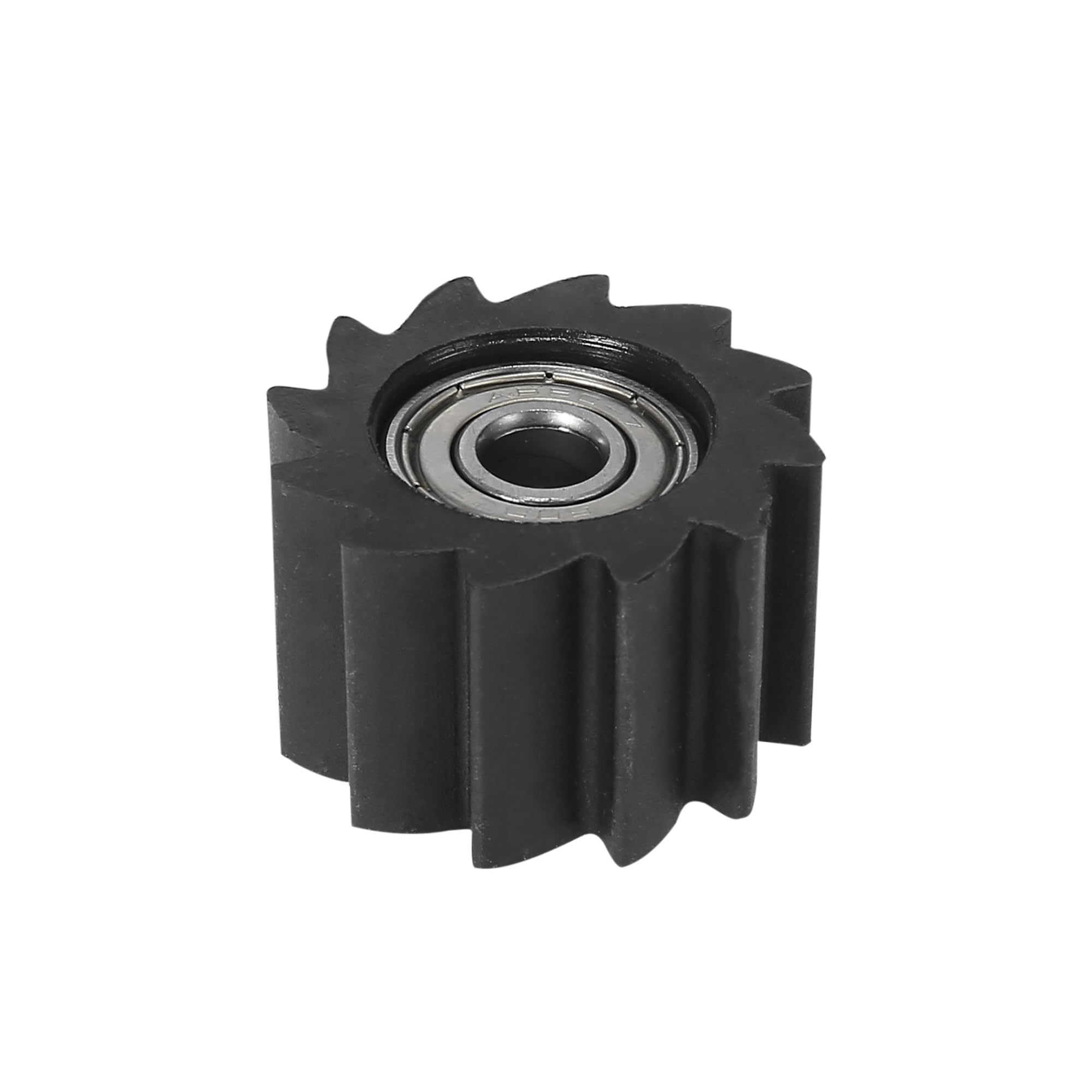 Motoforti 8mm Hole Chain Roller Pulley Slider Tensioner Wheel Guide Black Serrated Shaped for Kawasaki KX250F KX450F Bike 2006-2
