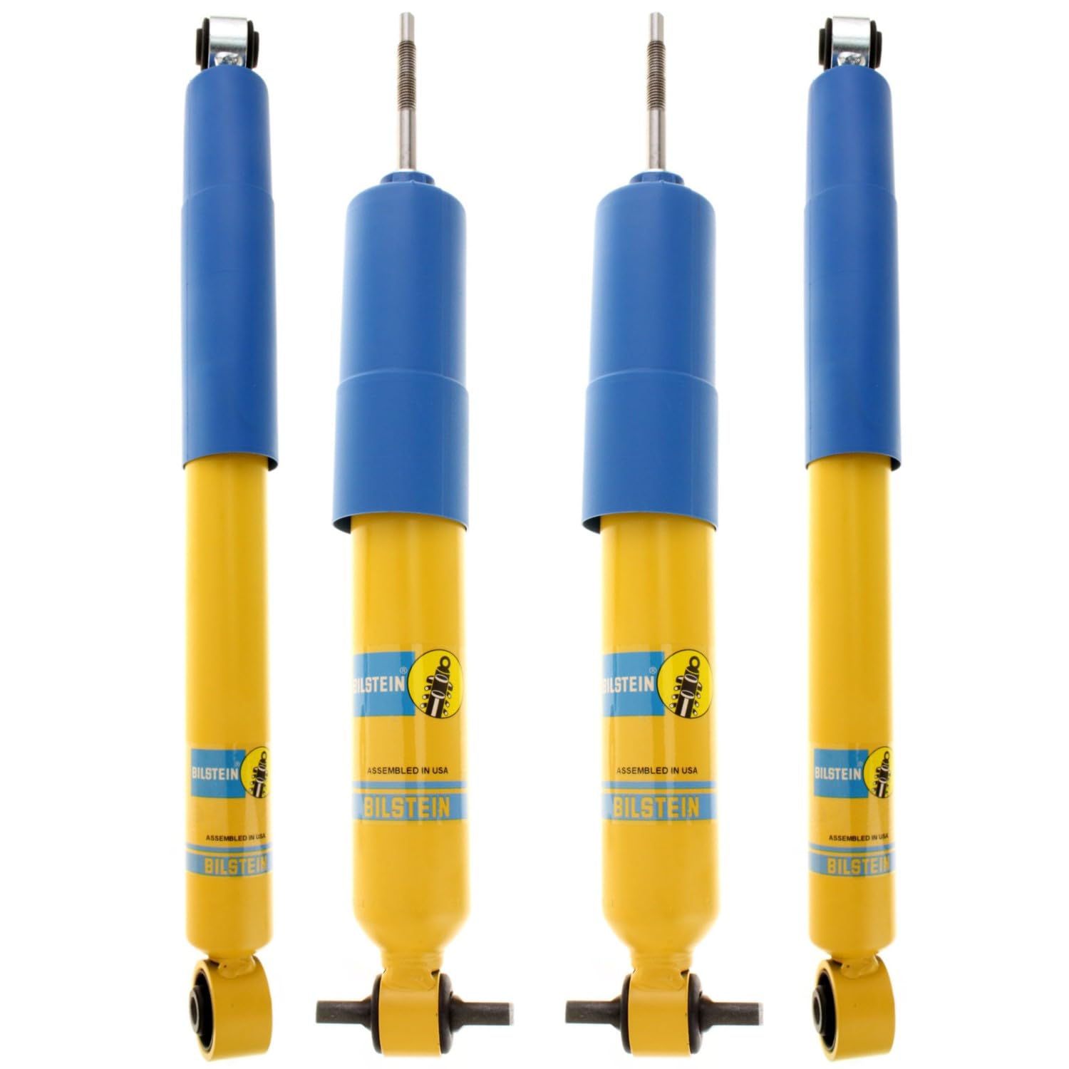 Bilstein 24-029025 & 24-029032 Front and Rear B6 4600 Suspension Shock Absorbers Fits 1998 2007 Sierra Silverado 1500 w/coil spr