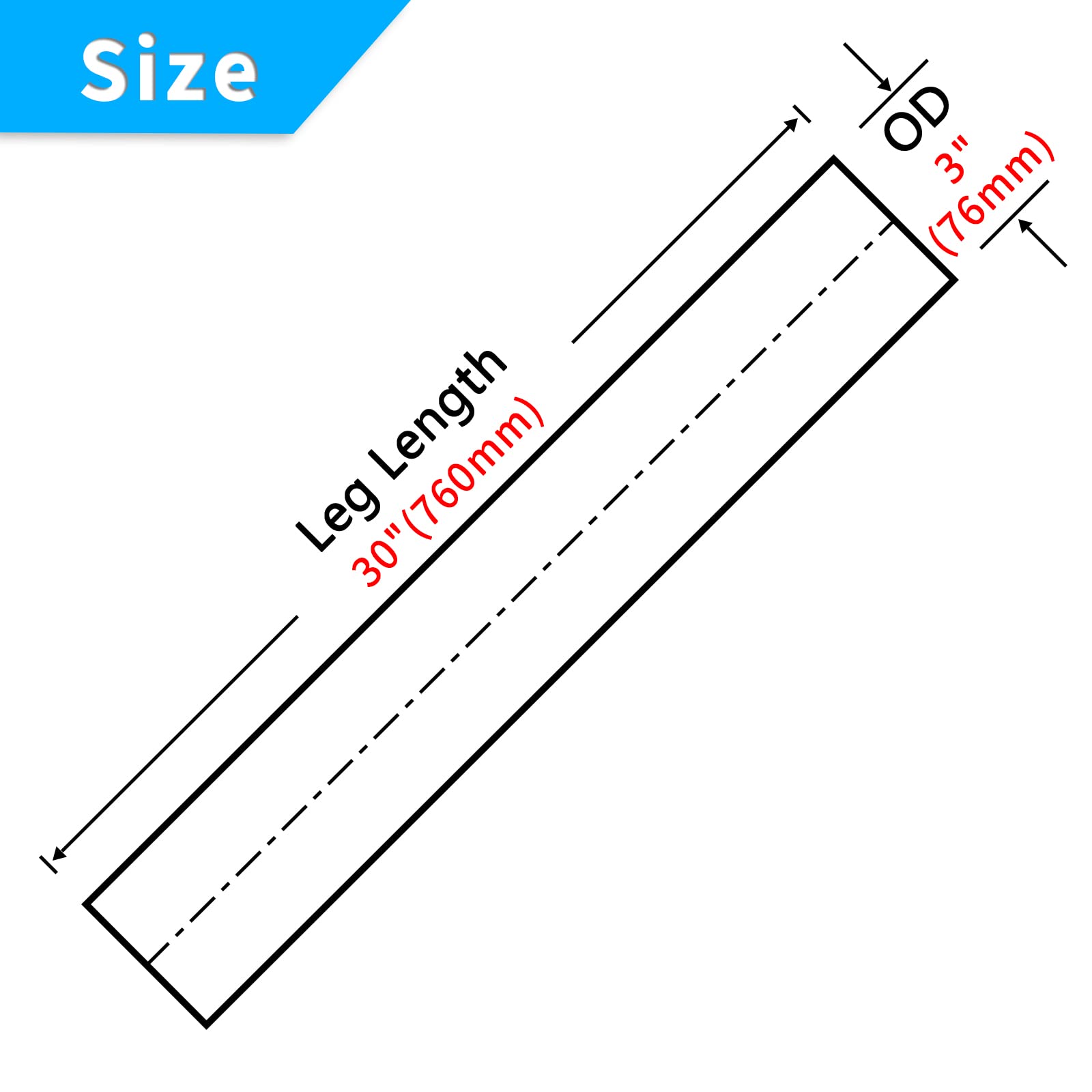 Fgjqefg 3 Inch Straight Diy Custom Mandrel Exhaust Pipe Tube Pipe, 30 Inch Length, 3'' Od Mandrel Straight Pipe, T304 Stainless