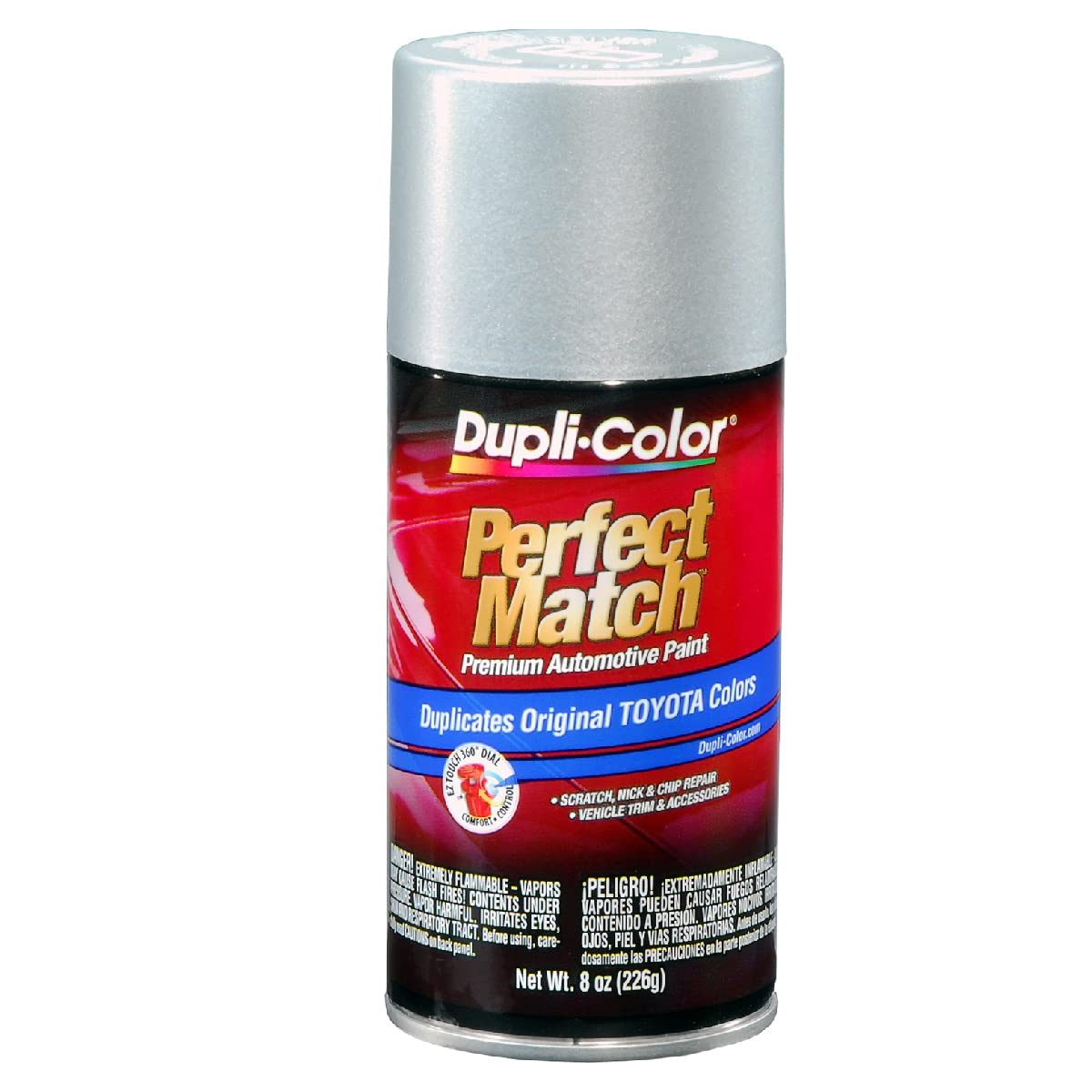 Dupli-Color Automotive Spray Paint, 8 oz, Classic Silver Mica, Model EBTY16177
