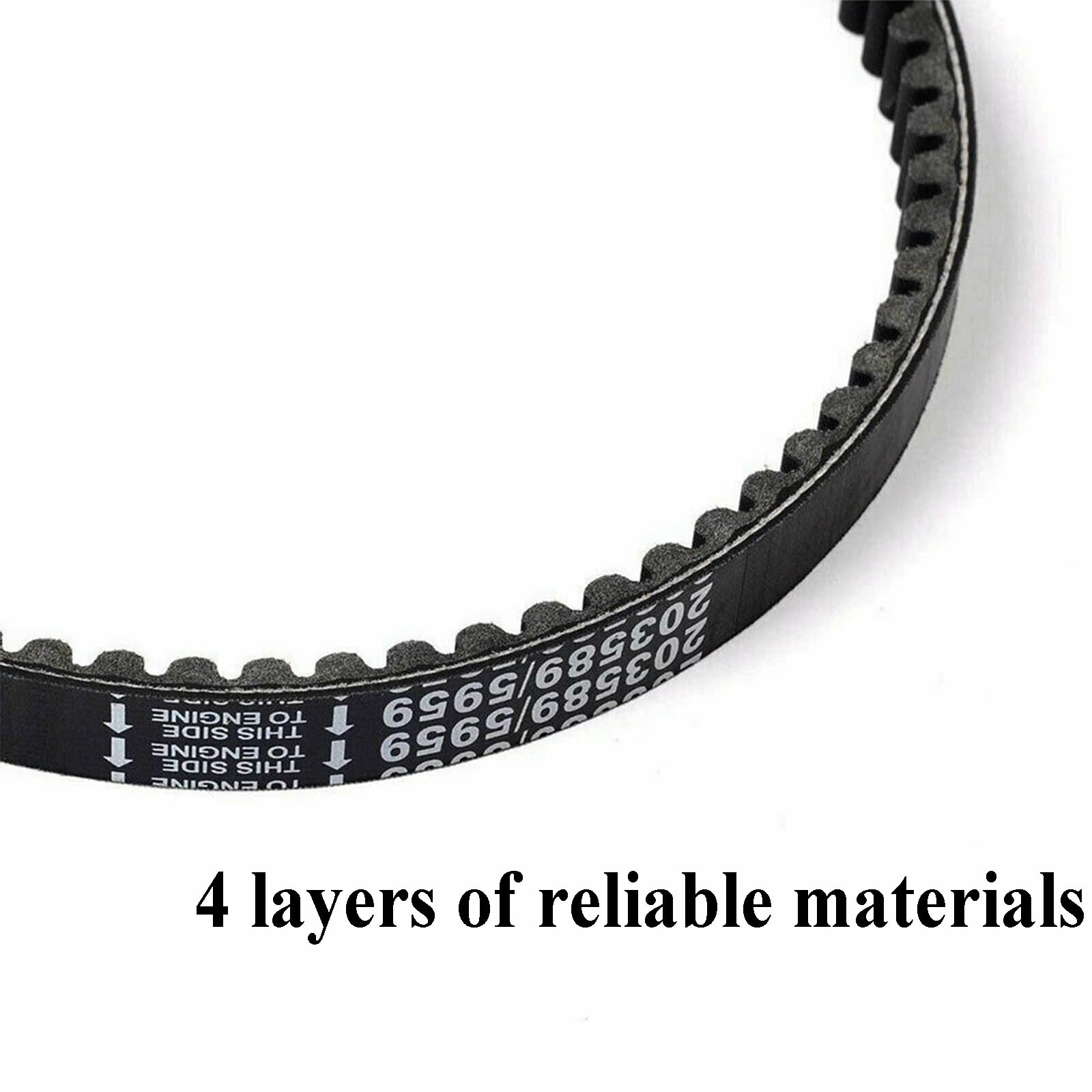 Chikia Go Kart Drive Belt Replacement for Coleman K196 & Manco 5959, 30 Series Torque Converter, Black