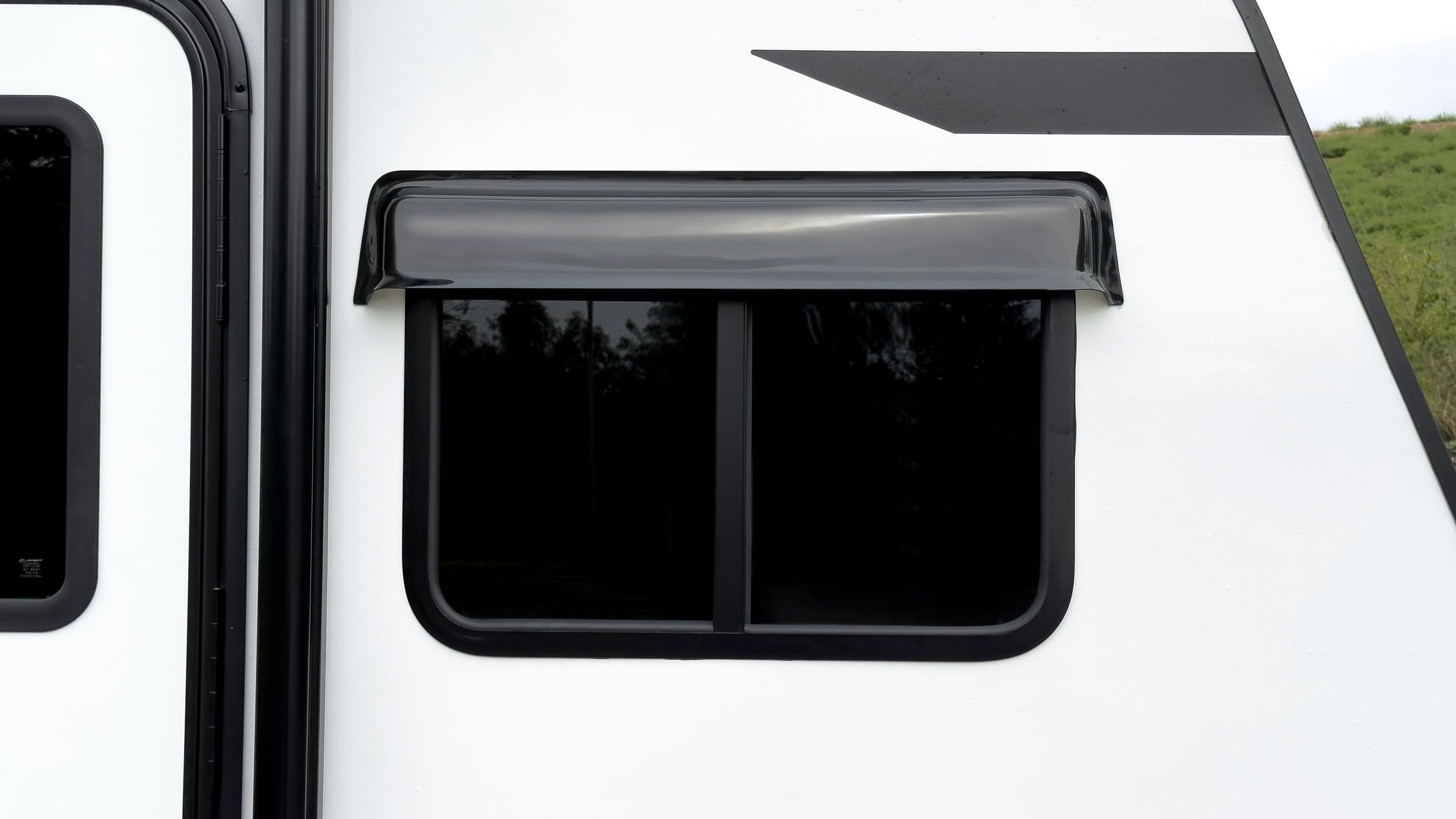 GT Styling RainBlade RV Window Deflector - Smoke Acrylic Sun Visor for 36-42" Wide Windows