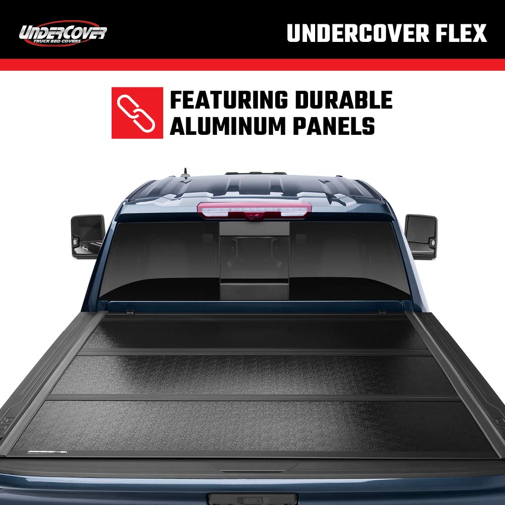 Undercover Flex Hard Folding Truck Bed Tonneau Cover | Fx11019 | Fits 2014 - 2018, 2019 Ltd/Lgcy Chevy/Gmc Silverado/Sierra 1500, 2015-19 2500/3500Hd 6' 7 Bed (78.9)
