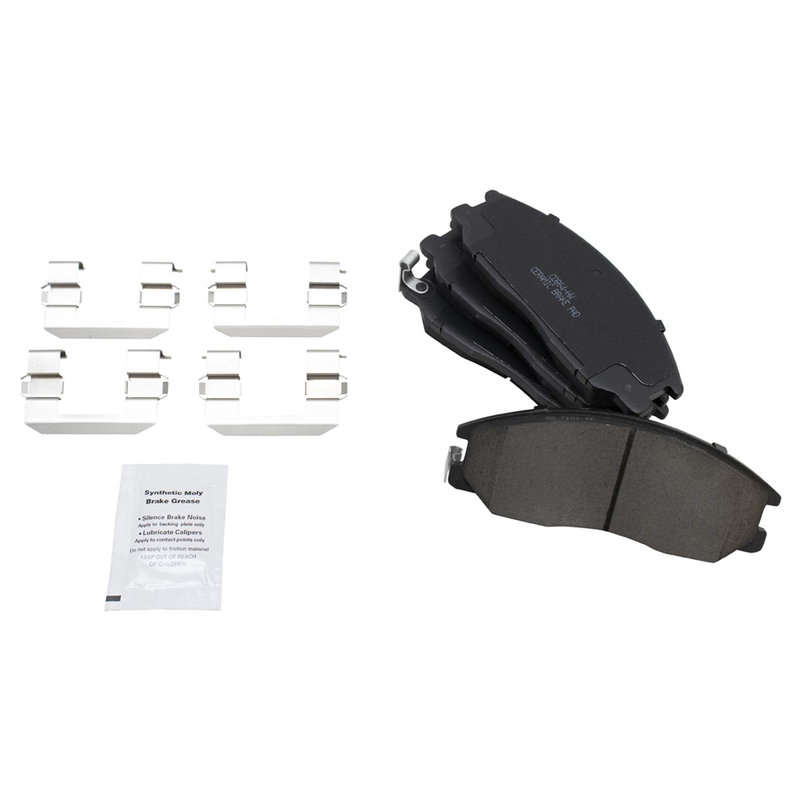 TRQ Front Brake Pads Ceramic Compatible with 2001-2006 Hyundai Santa Fe 2001 XG300 2002-2003 XG350 2002-2005 Kia Sedona 2003-200
