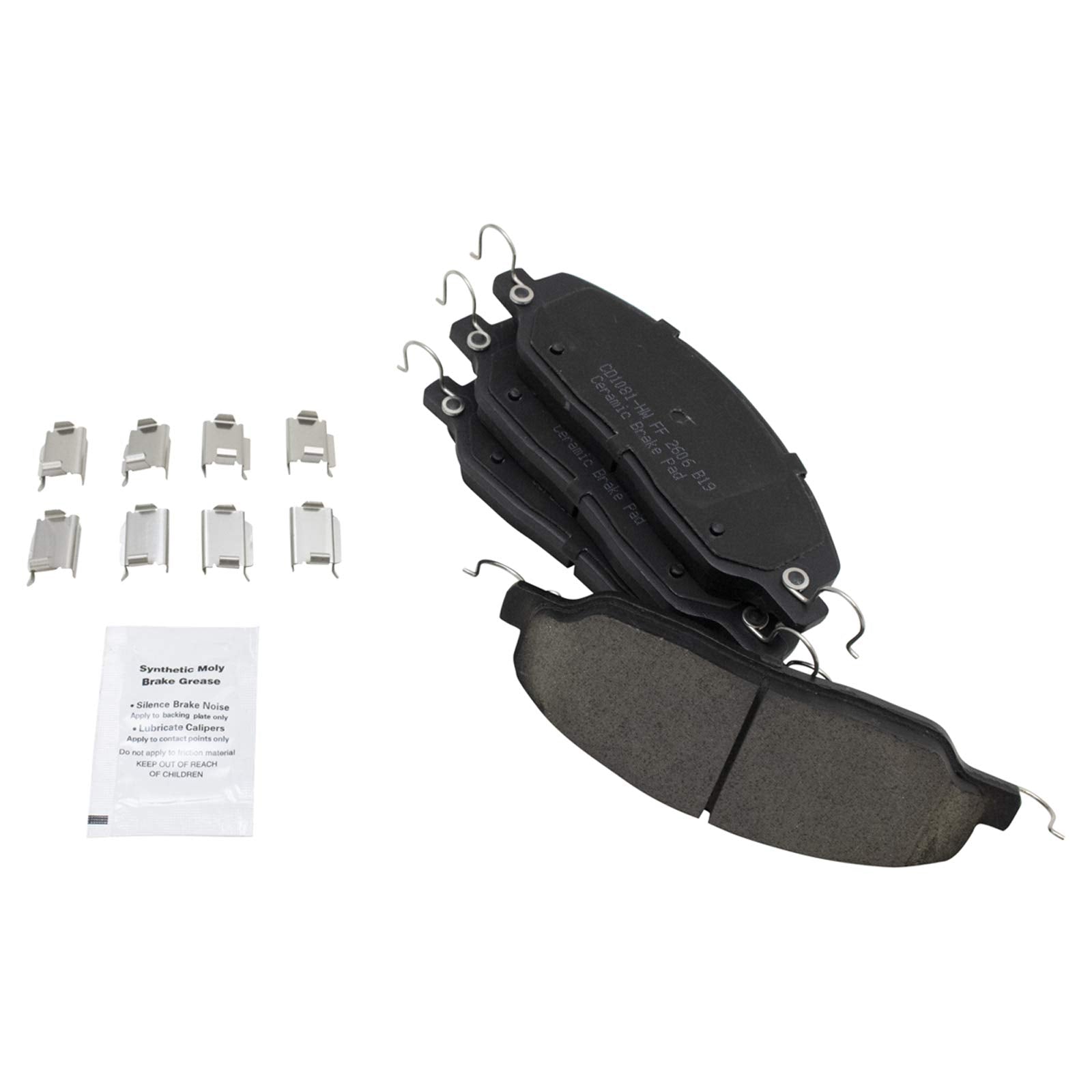Trq Front Brake Pad & Rotor Kit Brake Pads Brake Rotor Ceramic Compatible With 2005-2014 Ford Mustang