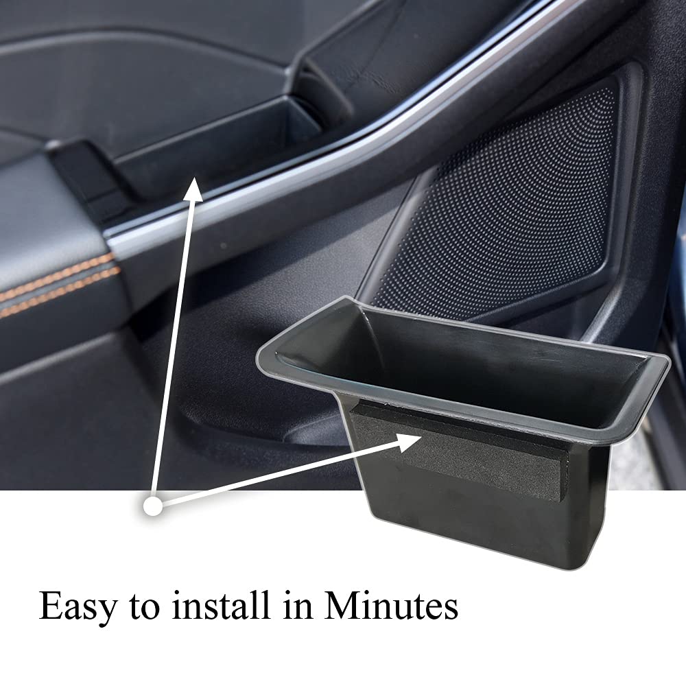 Vesul Front/Rear Row Door Side Storage Box Compatible With Ford Escape 2020 2021 2022 2023 2024 2025 Armrest Phone Container Door Organizer Handle Pocket Abs Tray Insert Glove Pallet