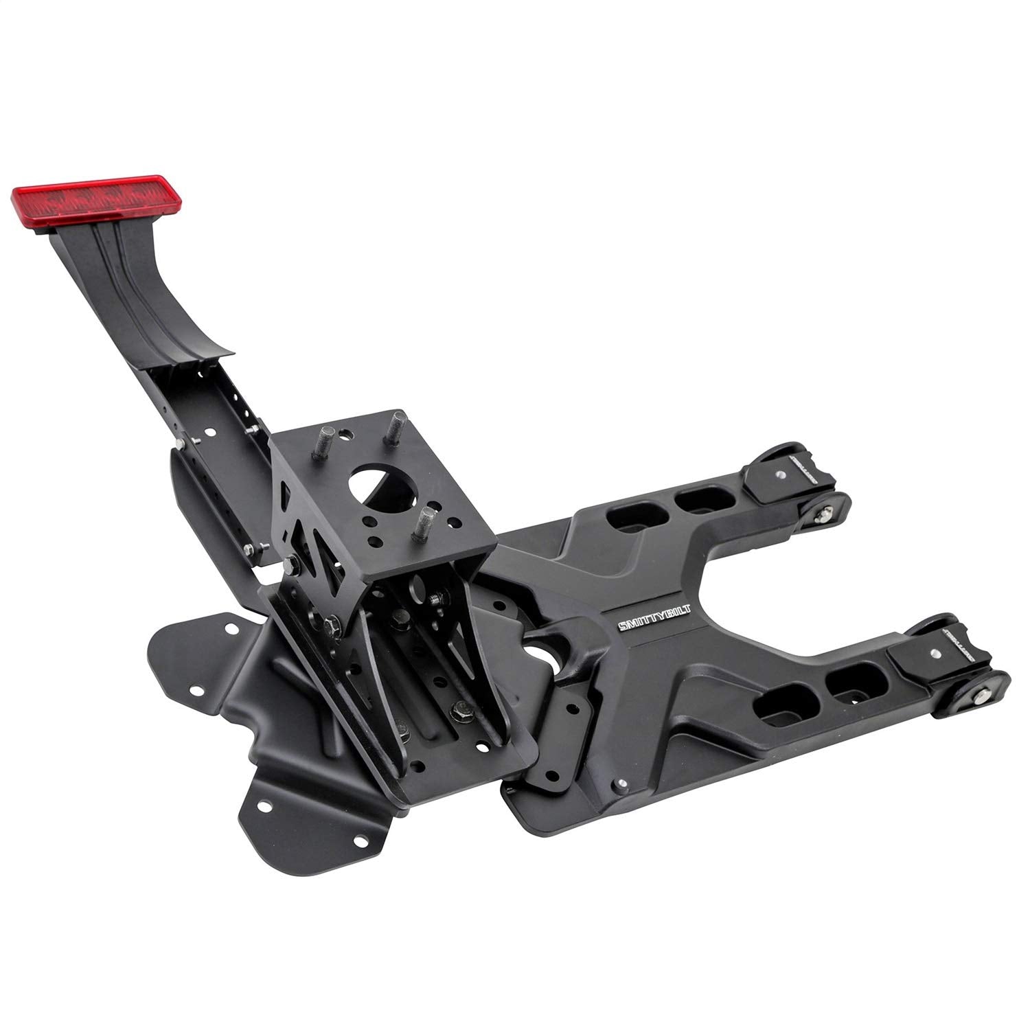 SmittyBilt HD Pivot Tire Carrier SB2843 - Durable Aluminum, Black Finish