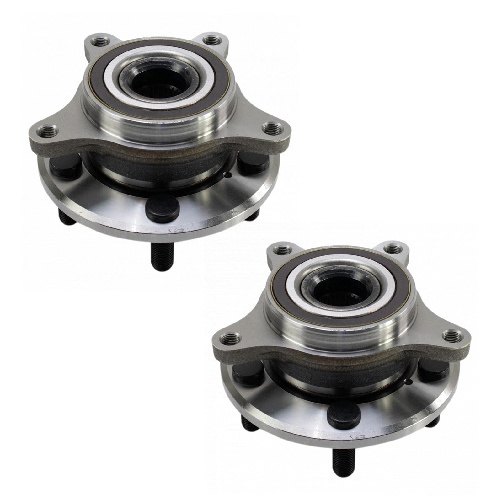 Trq Front Wheel Hub Bearings Assembly Set Compatible With 2017-2021 Honda Civic