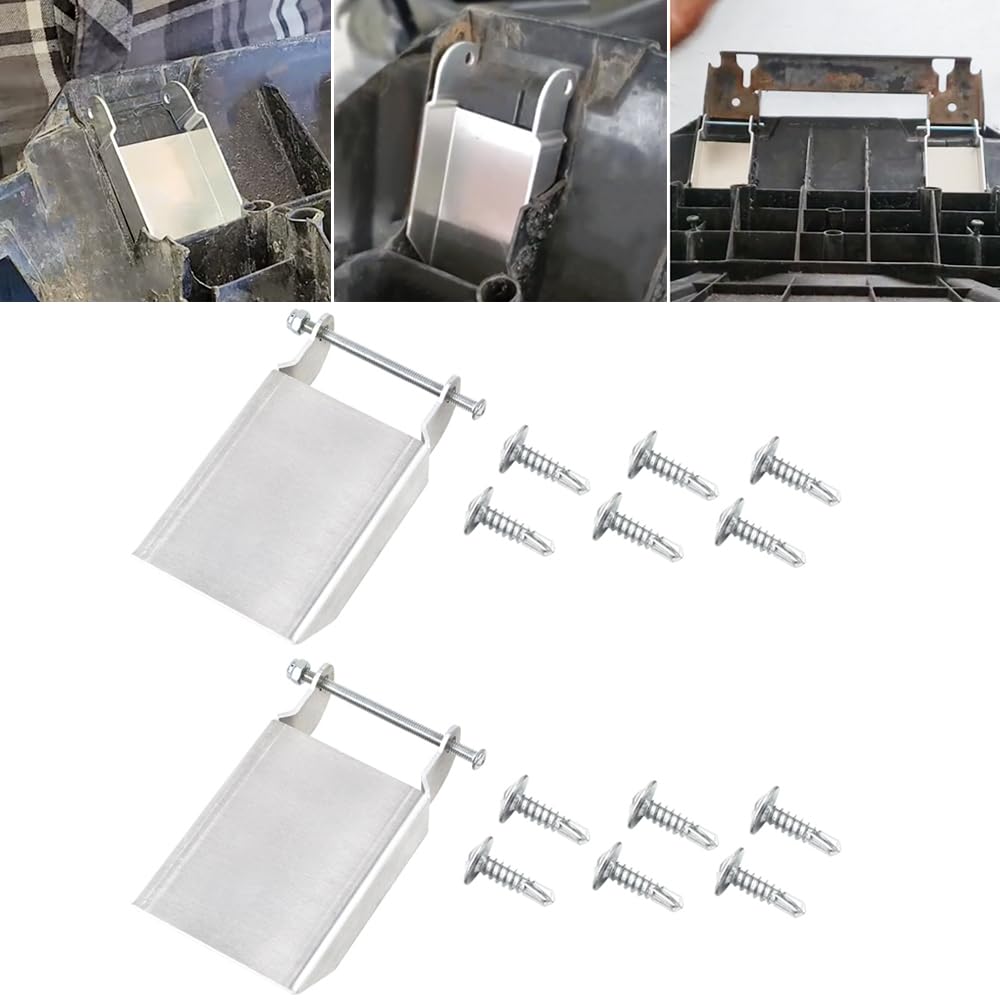 COOL STAR Front Storage Lid Hinge Kit for Polaris Sportsman 450/570/850 (2015-2017) - Aluminum Bracket with Bolts and Screws