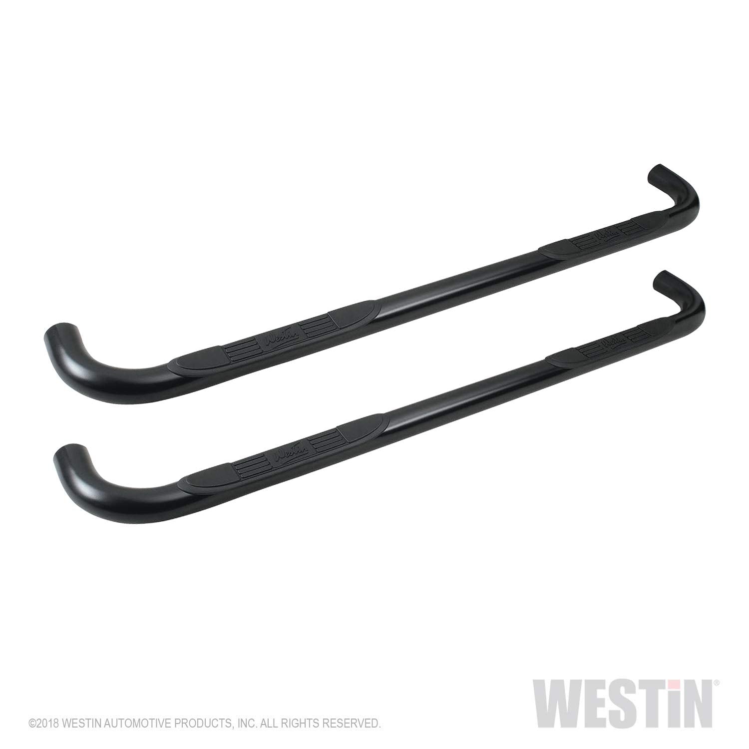 Westin 25-1685 Signature 3 Round Nerf Bars Fits 1999-2013 Silverado Sierra 1500 2001-2014 Silverado Sierra 2500 3500Hd Extended Cab Black Pair