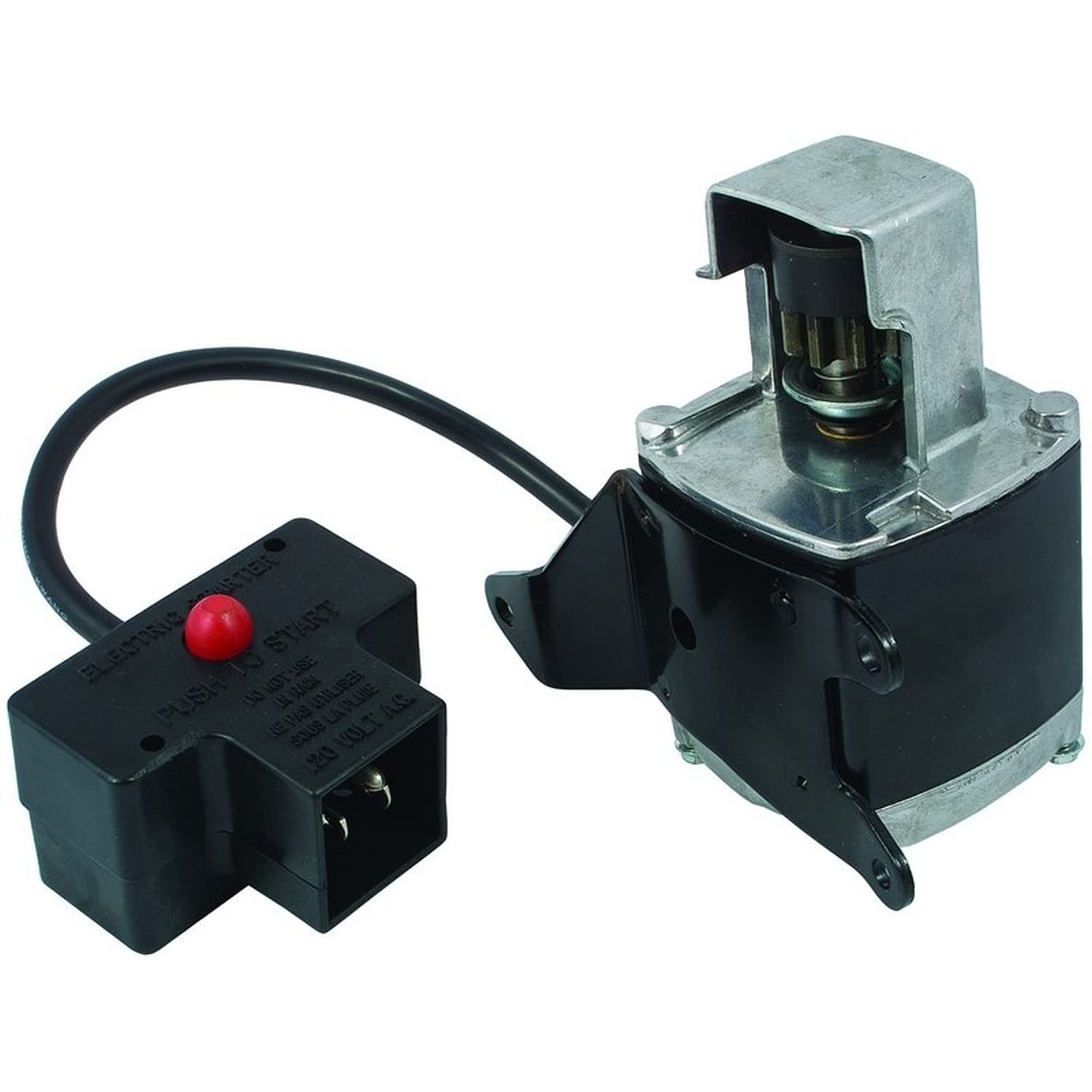 Parts Player 120V Electric Starter for Tecumseh Engine Snow Blowers - CCW 9 Tooth, Compatible with H30-H50, Multicolored