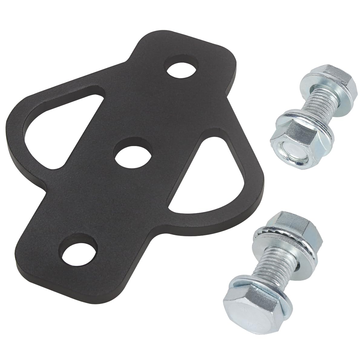 Lcgp 3-Way Trailer Hitch Adapter, Steel Hook Mounting With Bolts, Suitable For Atv Lawn Mower Golf Cart Yard Cart Garden Tractor