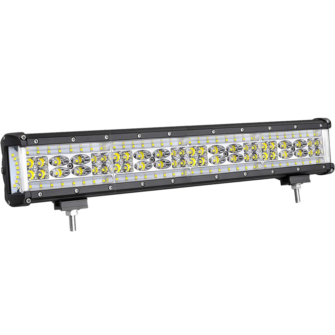 Muto-Beam Side Shooter Led Light Bar, 20 Inch 320W Quad Row Light Bar Led Fog Lamp Off Road Driving Spot Flood Combo Work Lamp F