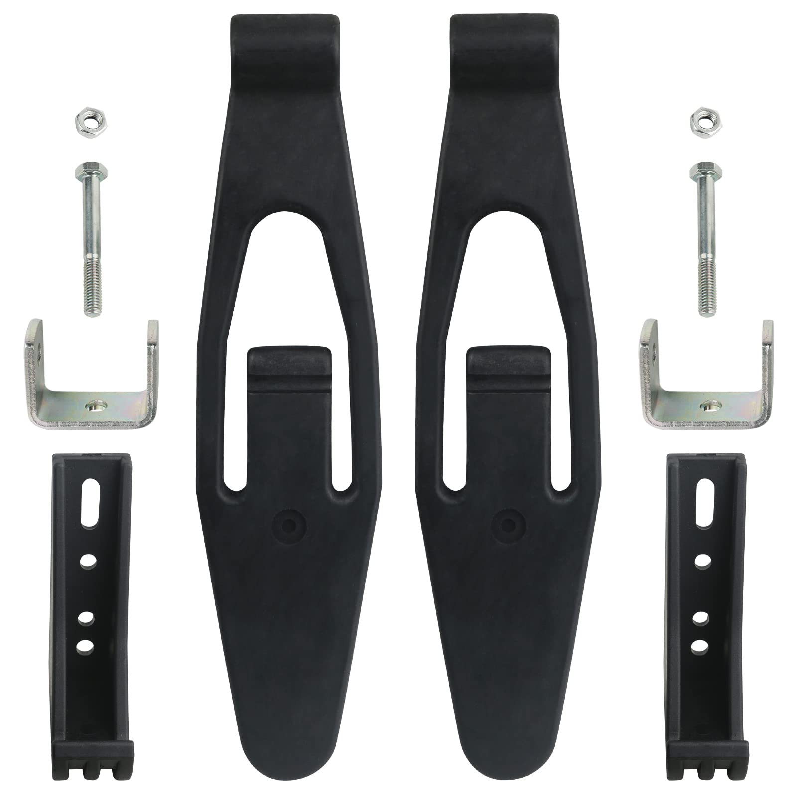 Hood Latch Strap With Catch Bracket Kit 2 Pack Compatible With Kenworth T300 T600 T800 W900, Peterbilt 357 367 377 378 379 388 3